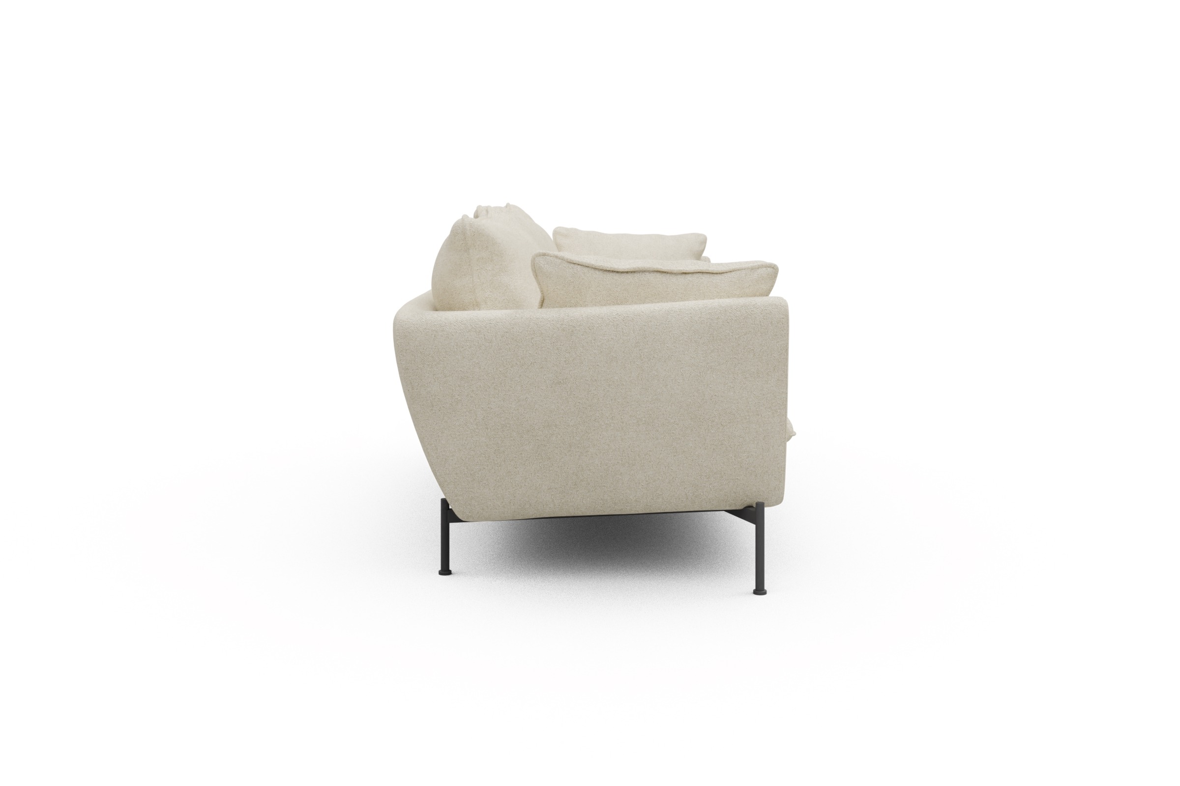 Sofa Anton PREMIUM 3-Sitzer Boucle-Off-White