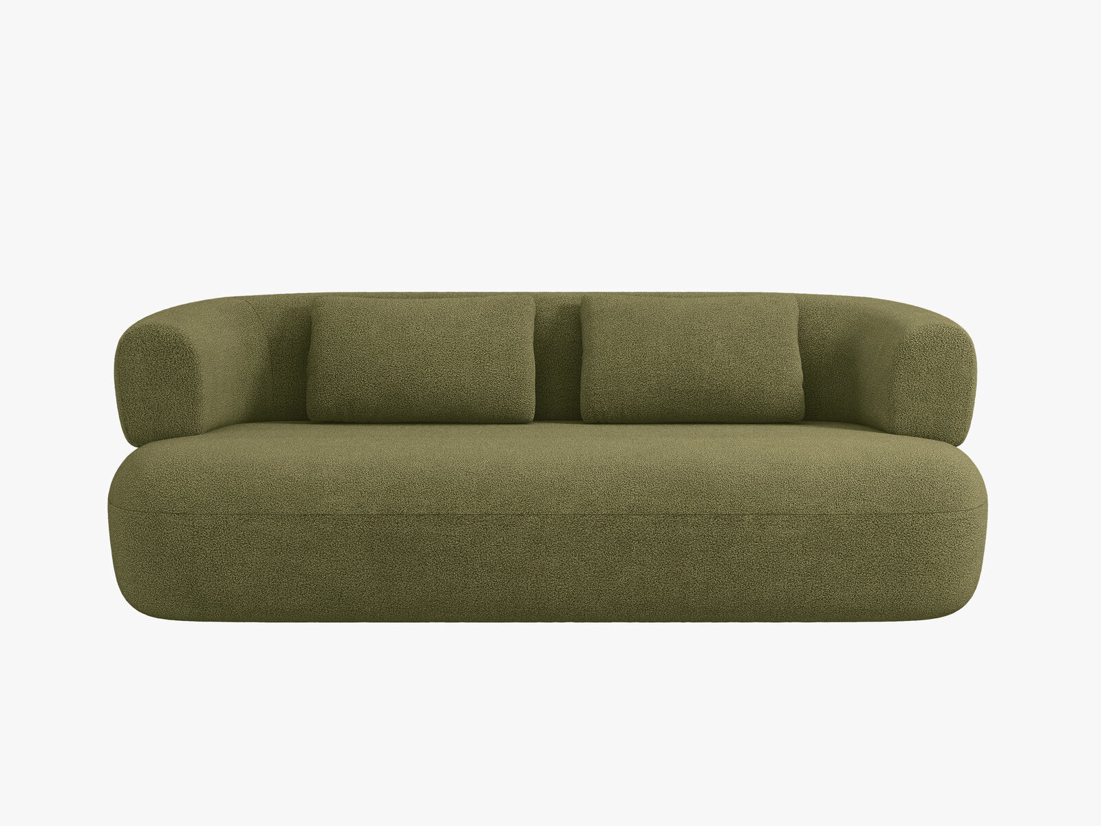 Micadoni Sofa Jenny 2-Sitzer Boucle Now or Never Grün