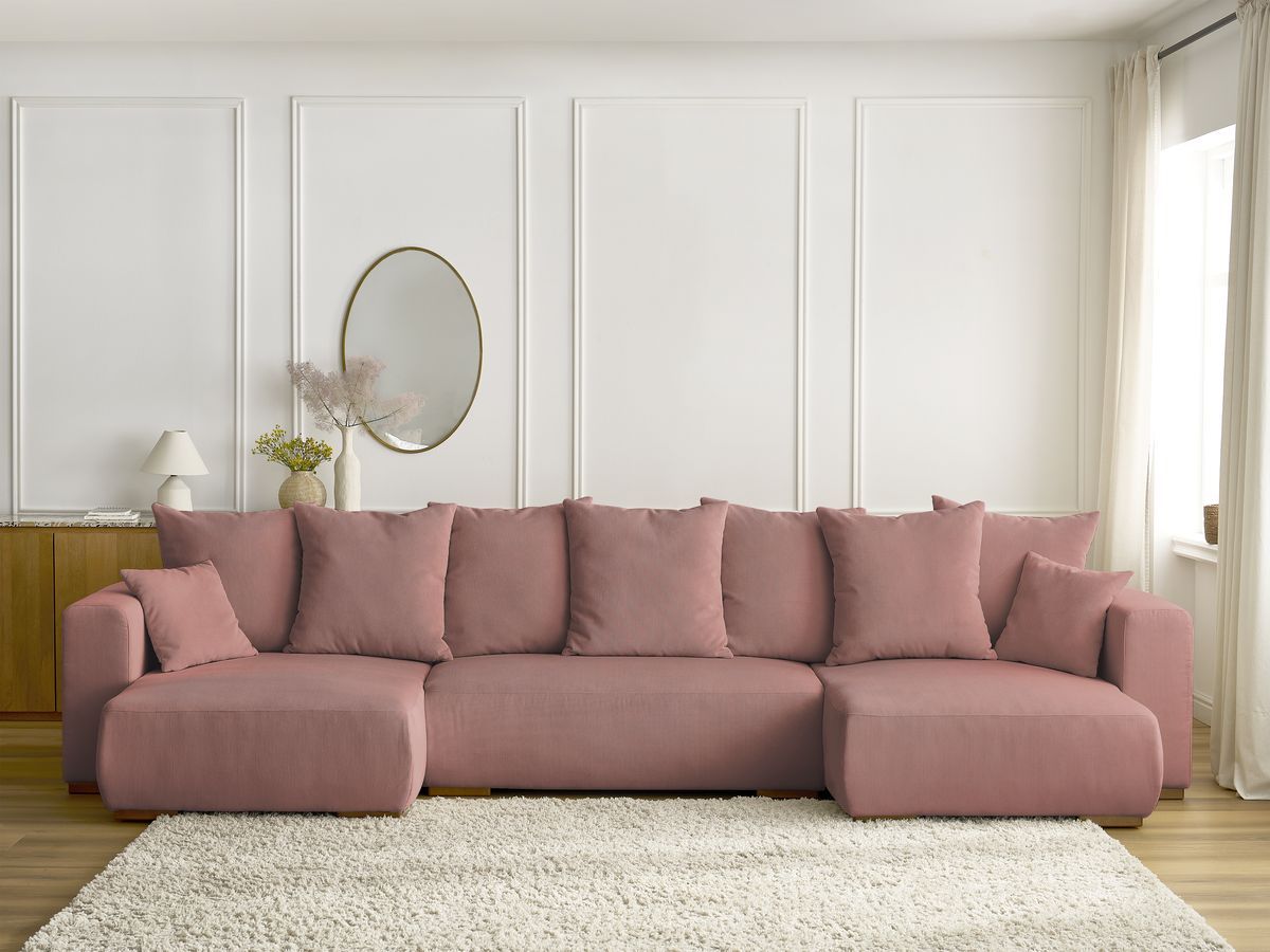 Bobochic Sidonie Wohnlandschaft Cordsamt Rosa