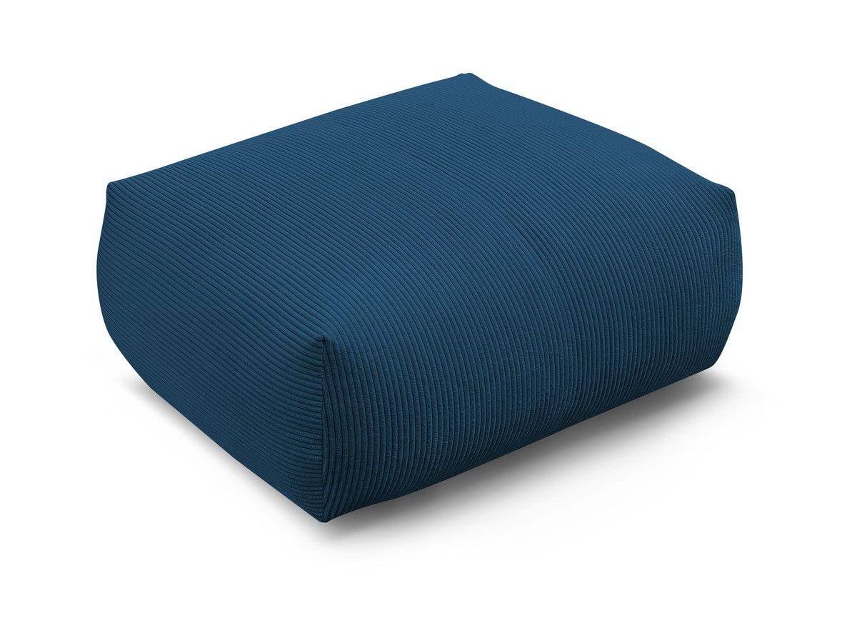 Bobochic Voltaire Pouf 106 × 90 cm Cordsamt Dunkelblau