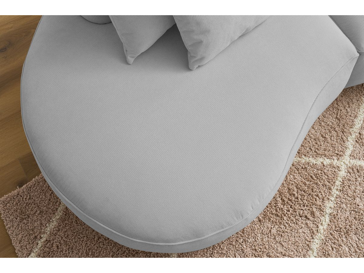 Bobochic Saint-germain Sofa 3-Sitzer Strukturstoff Hellgrau