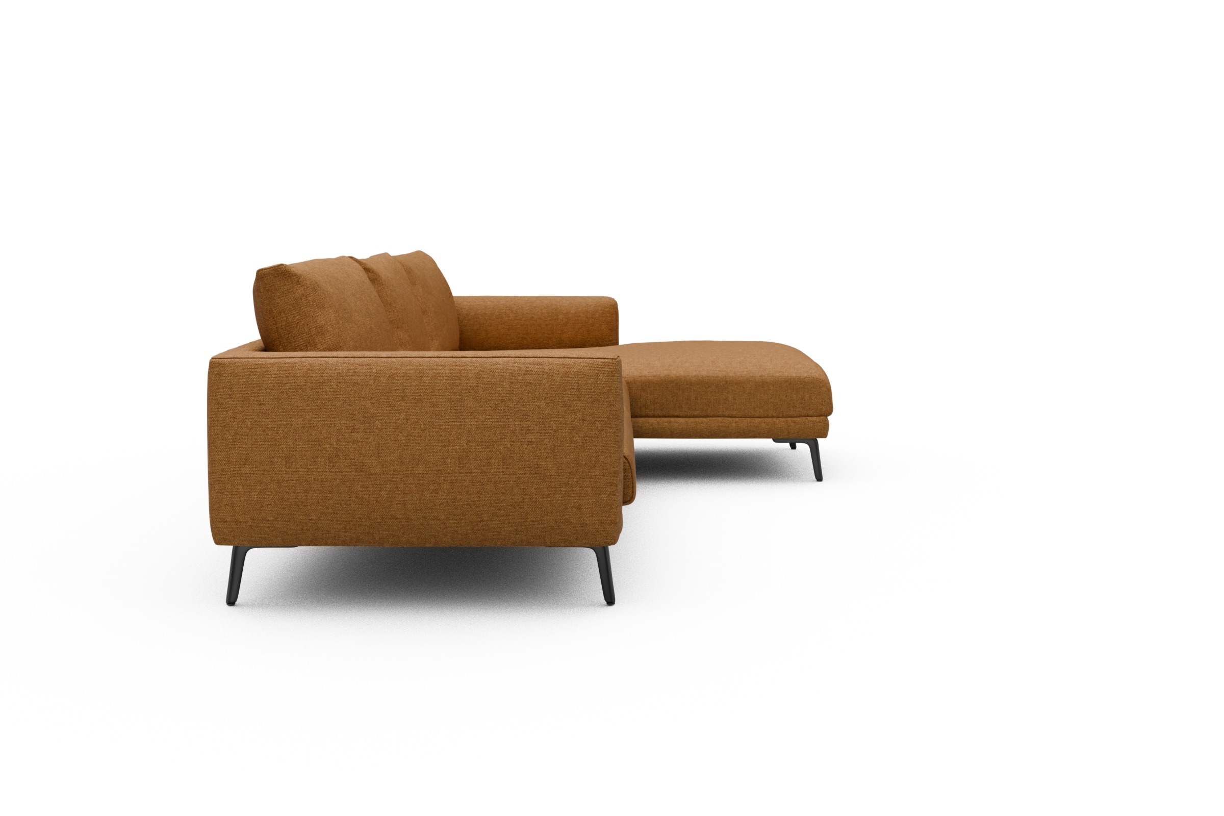 Ecksofa Karl Chaiselongue rechts mit 2,5-Sitzer Sama-Cur