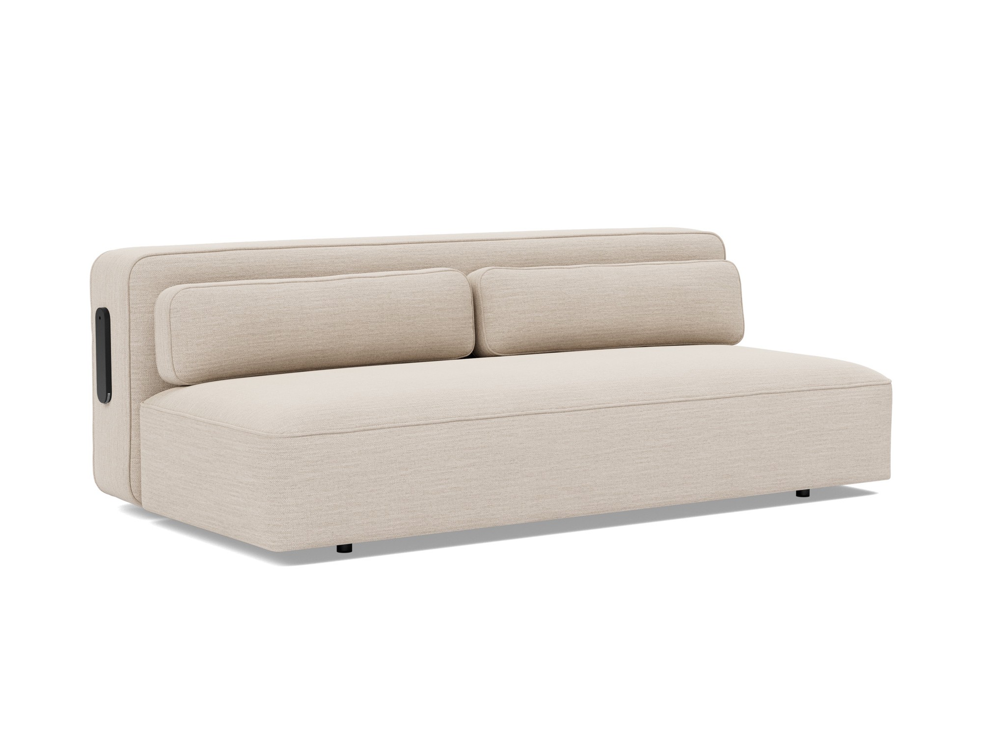 Schlafsofa Yonata Webstoff Blida 612-Sand-Grey
