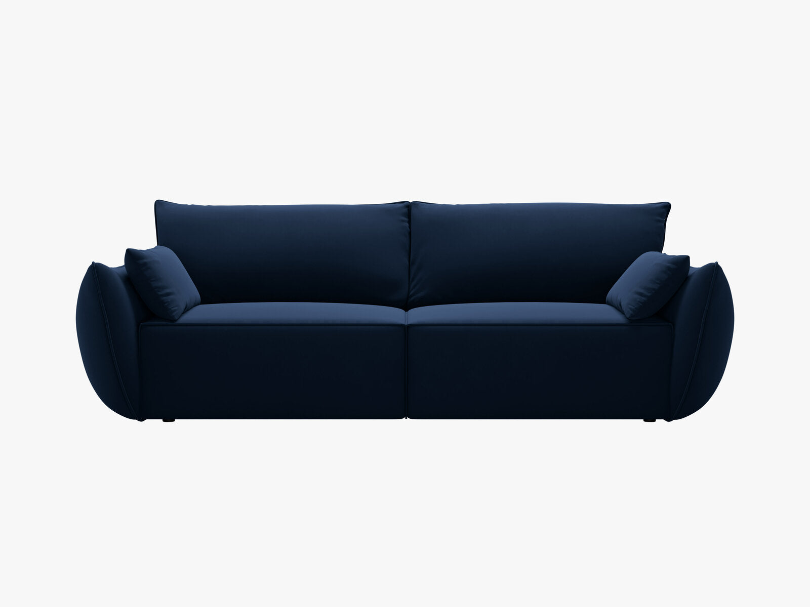 Micadoni Kaelle Schlafsofa 3-Sitzer mit Bettkasten Samt Bluvel Königsblau