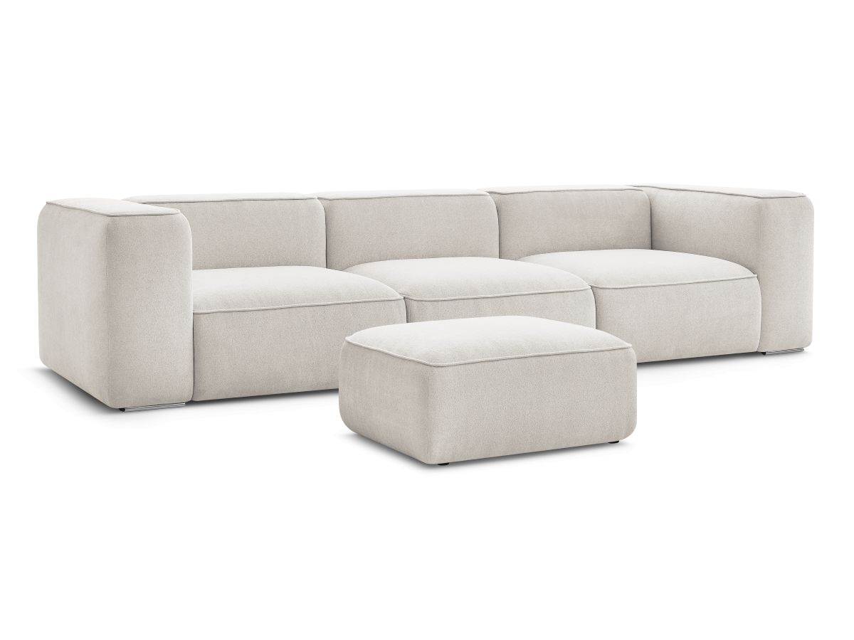 Bobochic Zephyr Sofa 4-Sitzer mit Pouf