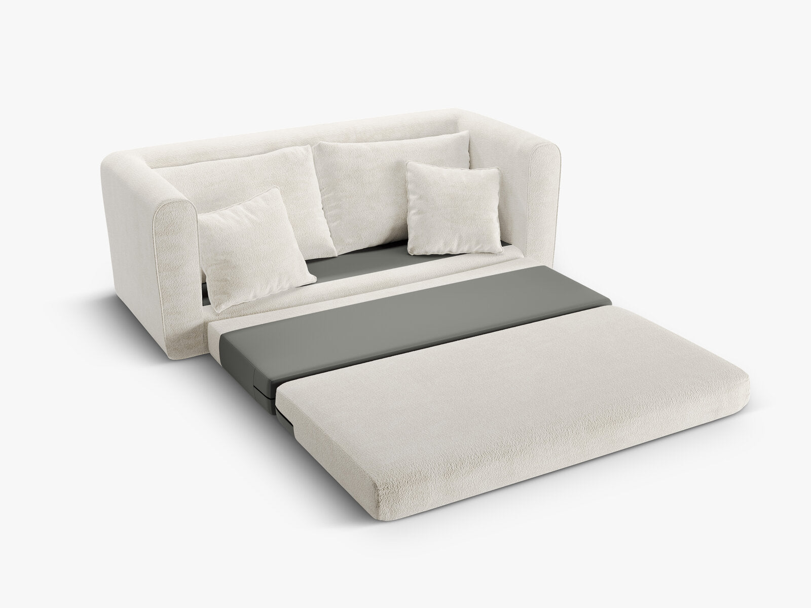 Micadoni Sofa Lido 2-Sitzer Boucle Helles Beige