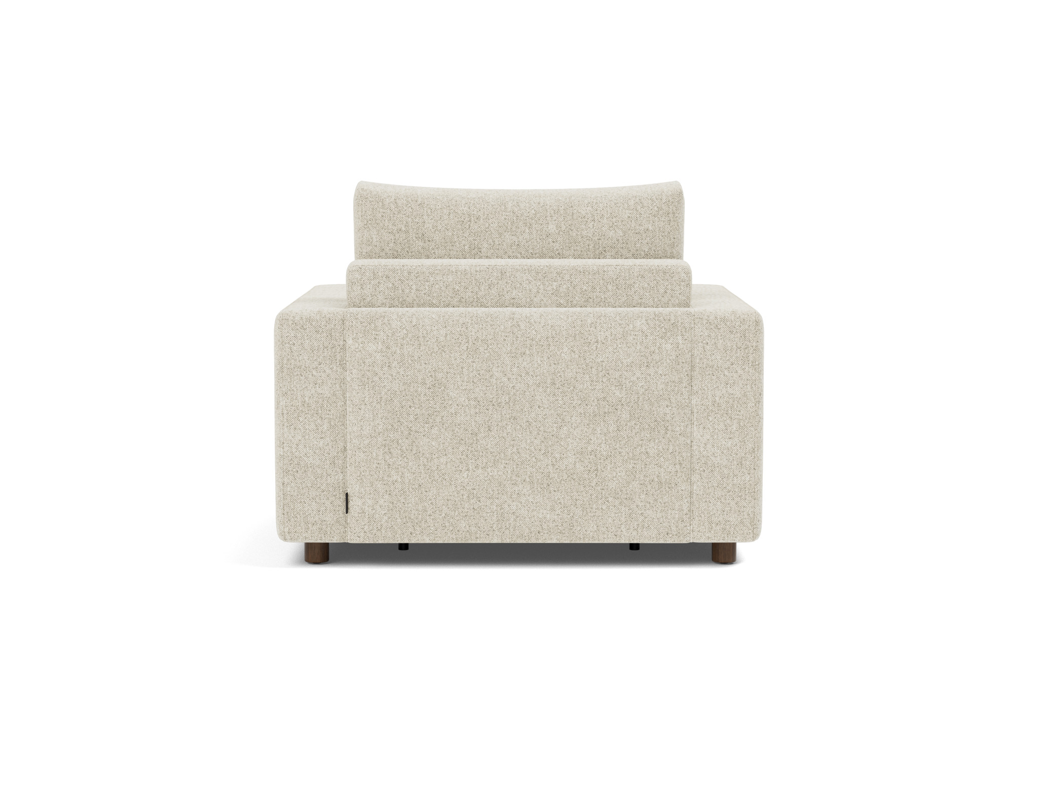 Schlafsessel Neah mit Standard-Armlehnen Strukturierter Stoff Taura 357-Off-White