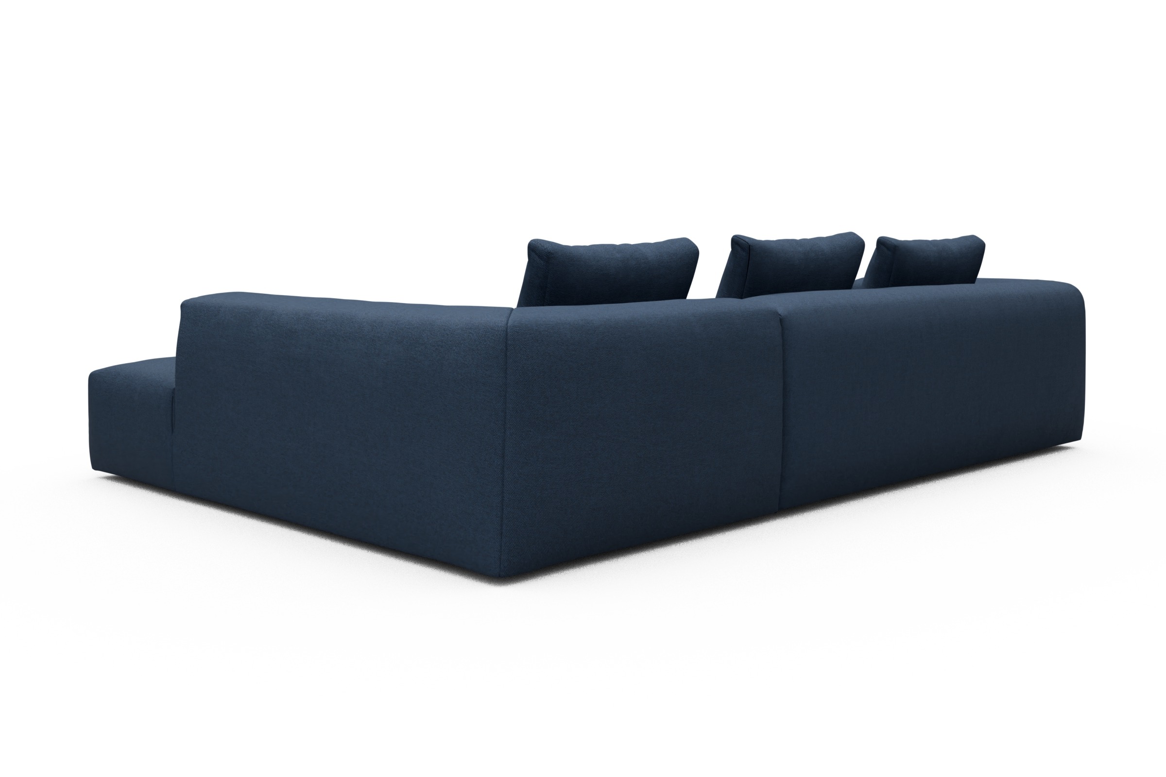 Ecksofa Fred Relax-Ecke rechts mit 2,5-Sitzer Weda-Blue