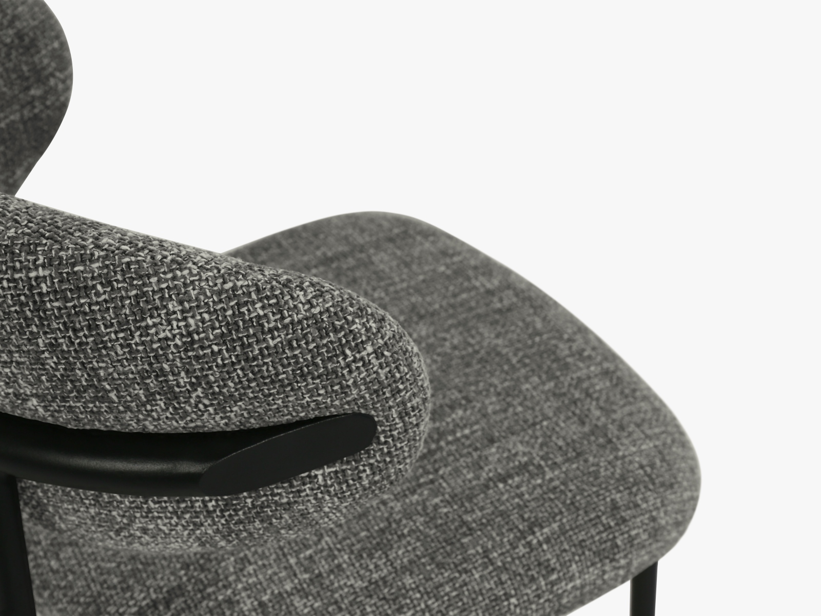 Micadoni Stuhl Sander Chenille Chacha Grau
