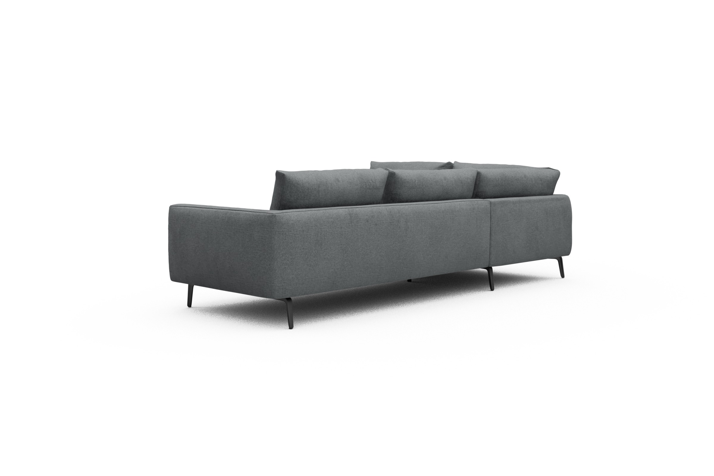 Ecksofa Karl Relax-Ecke links mit 2,5-Sitzer Casone-Gravel-Grey