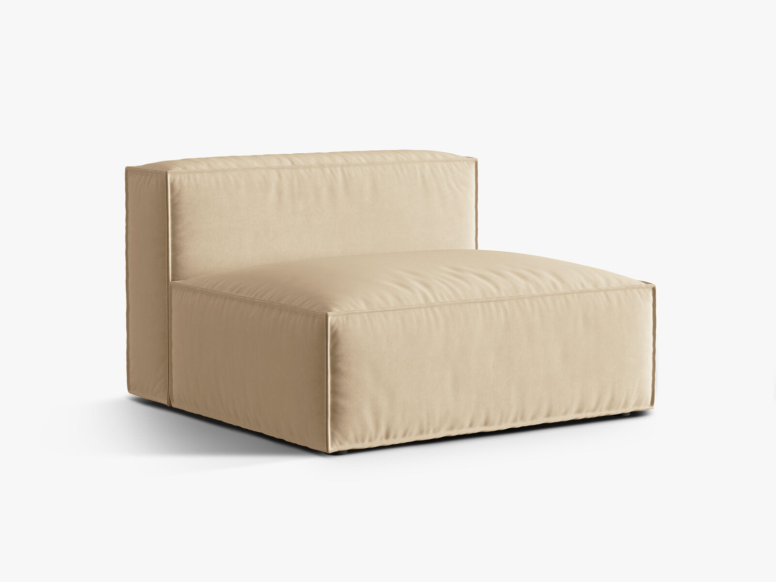 Micadoni Modul Nuria 2-Sitzer Samt Nude