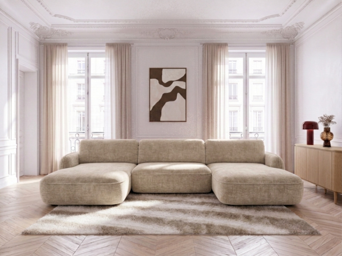 Bobochic Celeste Wohnlandschaft Chenille Beige