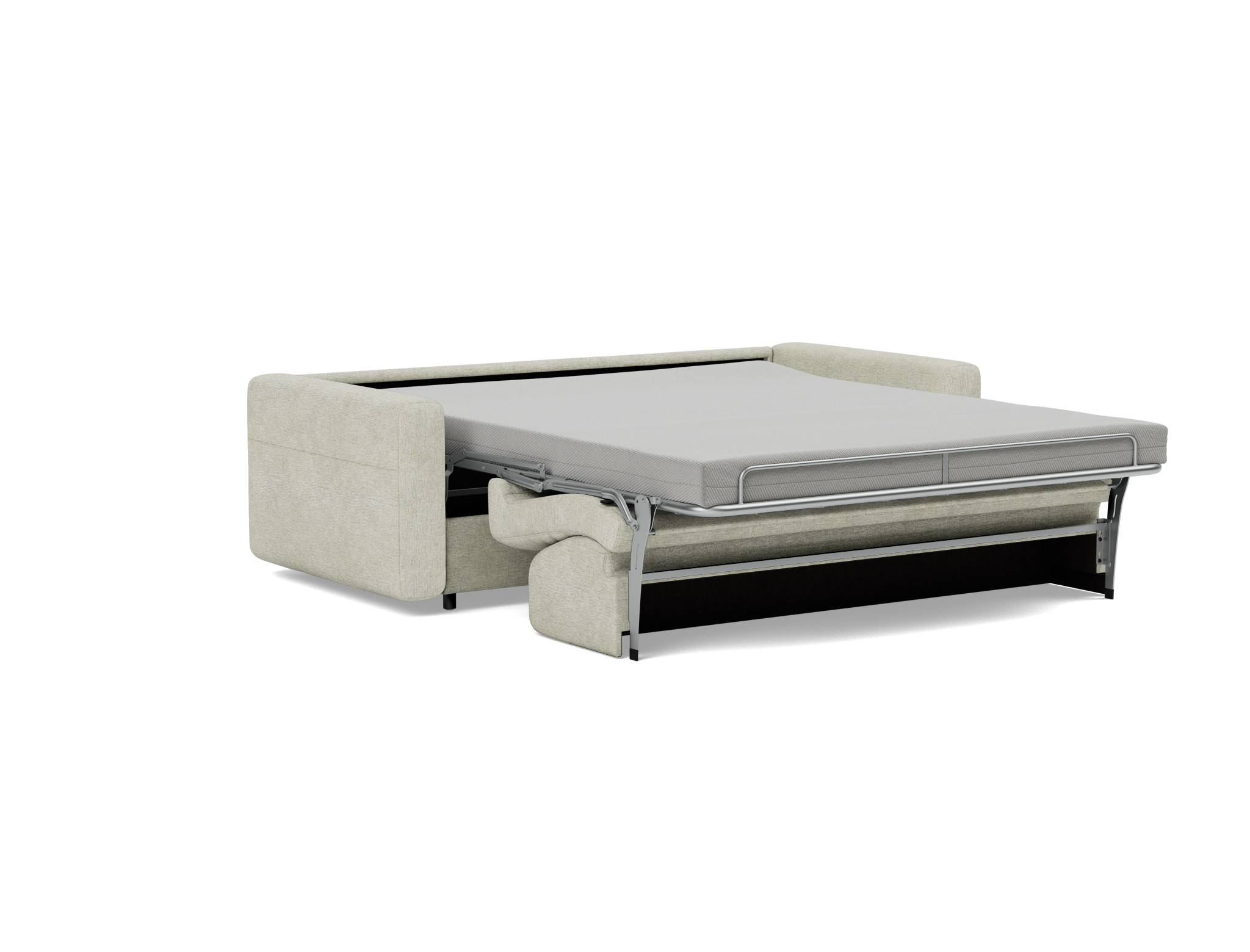 Schlafsofa Killian mit Taschenfederkernmatratze 160 Flachgewebe Avella 280-Sand