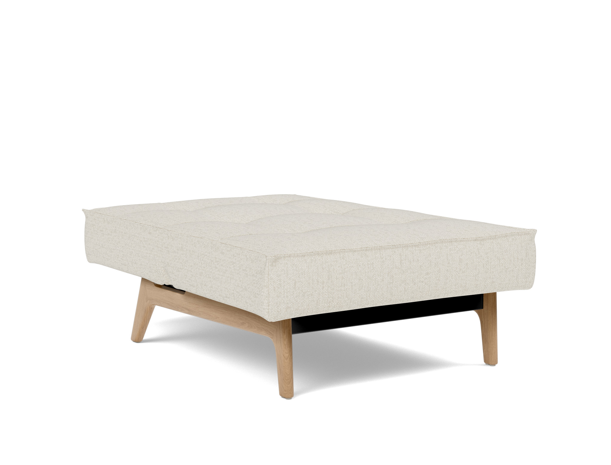 Sessel Splitback Boucle Skandi 531-Off-White Beine Eiche