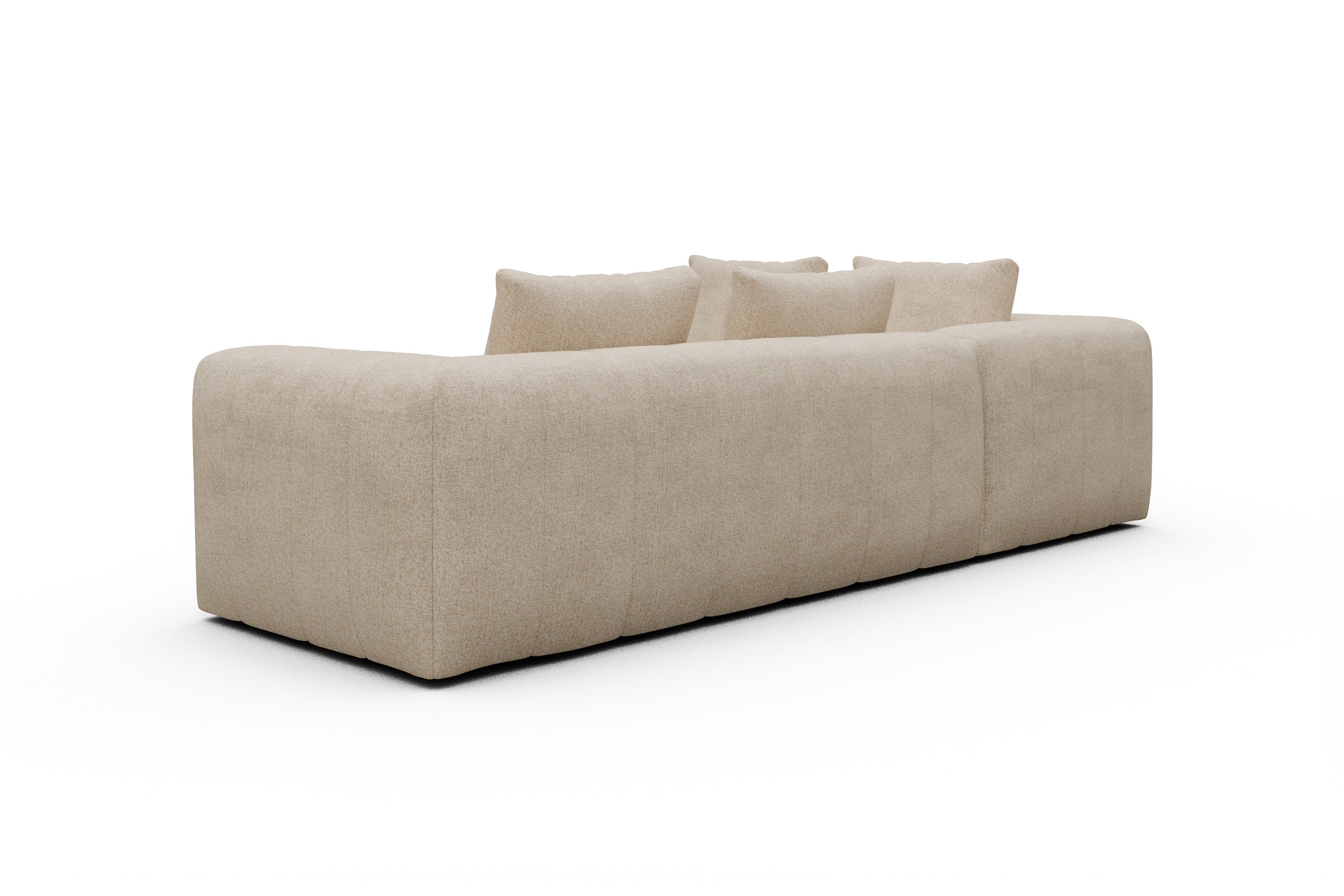 Ecksofa Hugo 2x 2,5-Sitzer Armlehne rechts Casone-Natural-Beige