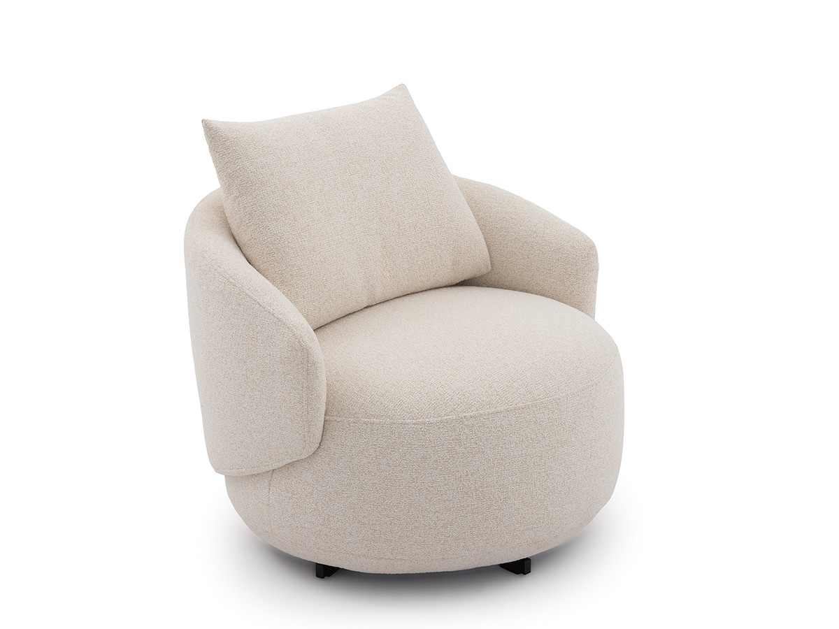 Bobochic Lexie Sessel Melange-Stoff Beige