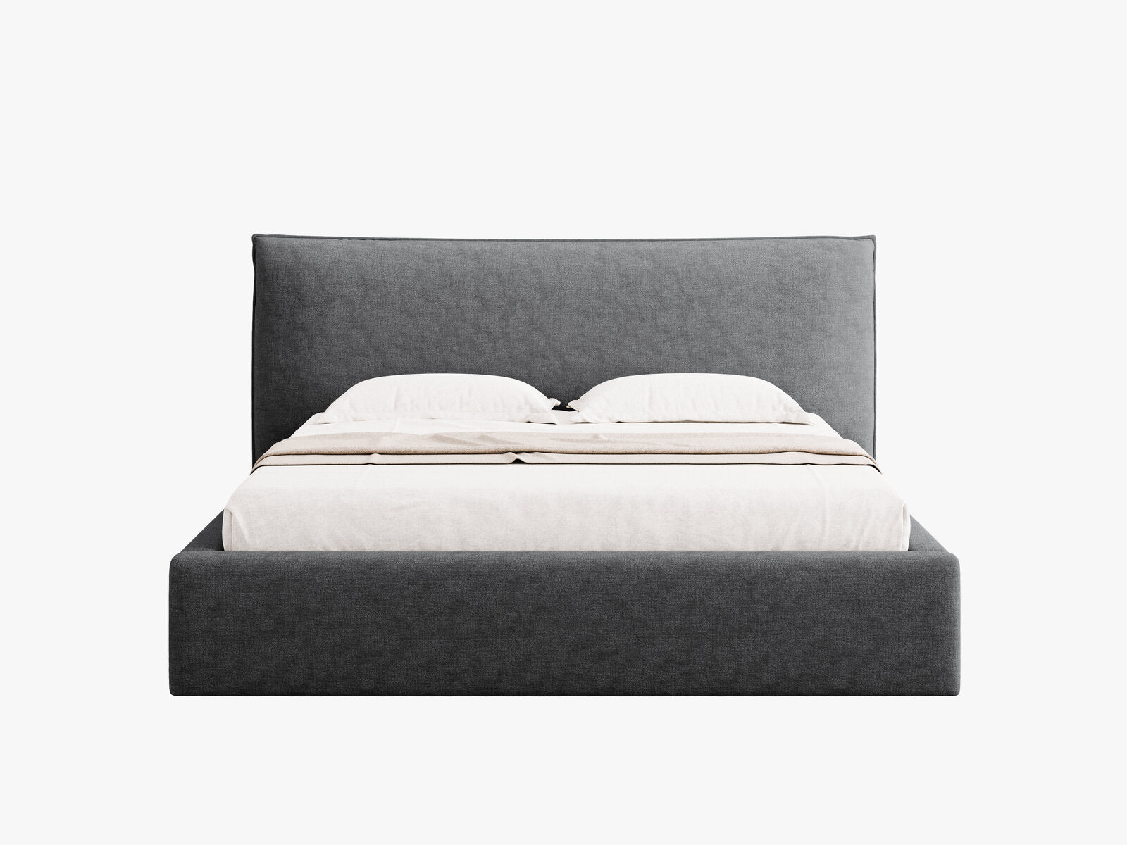 Micadoni Bett Kaelle Chenille Perfect Harmony Dunkelgrau 140x200