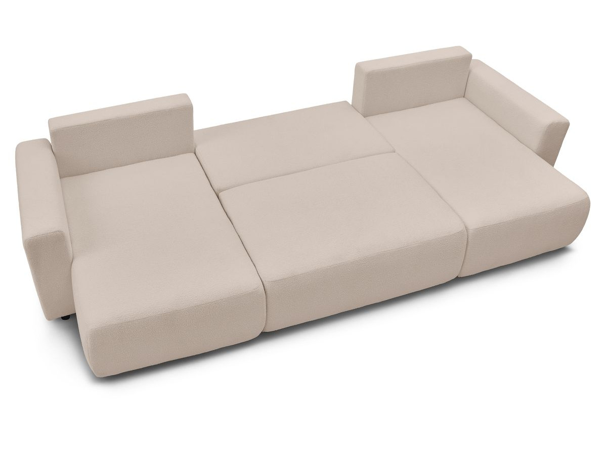 Bobochic Envy Wohnlandschaft Bouclé-Stoff Beige