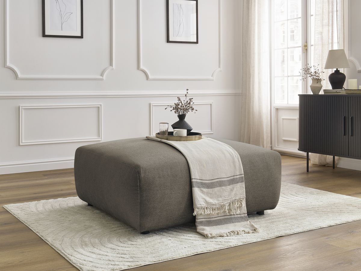 Bobochic Lucien Pouf Stoff Taupe
