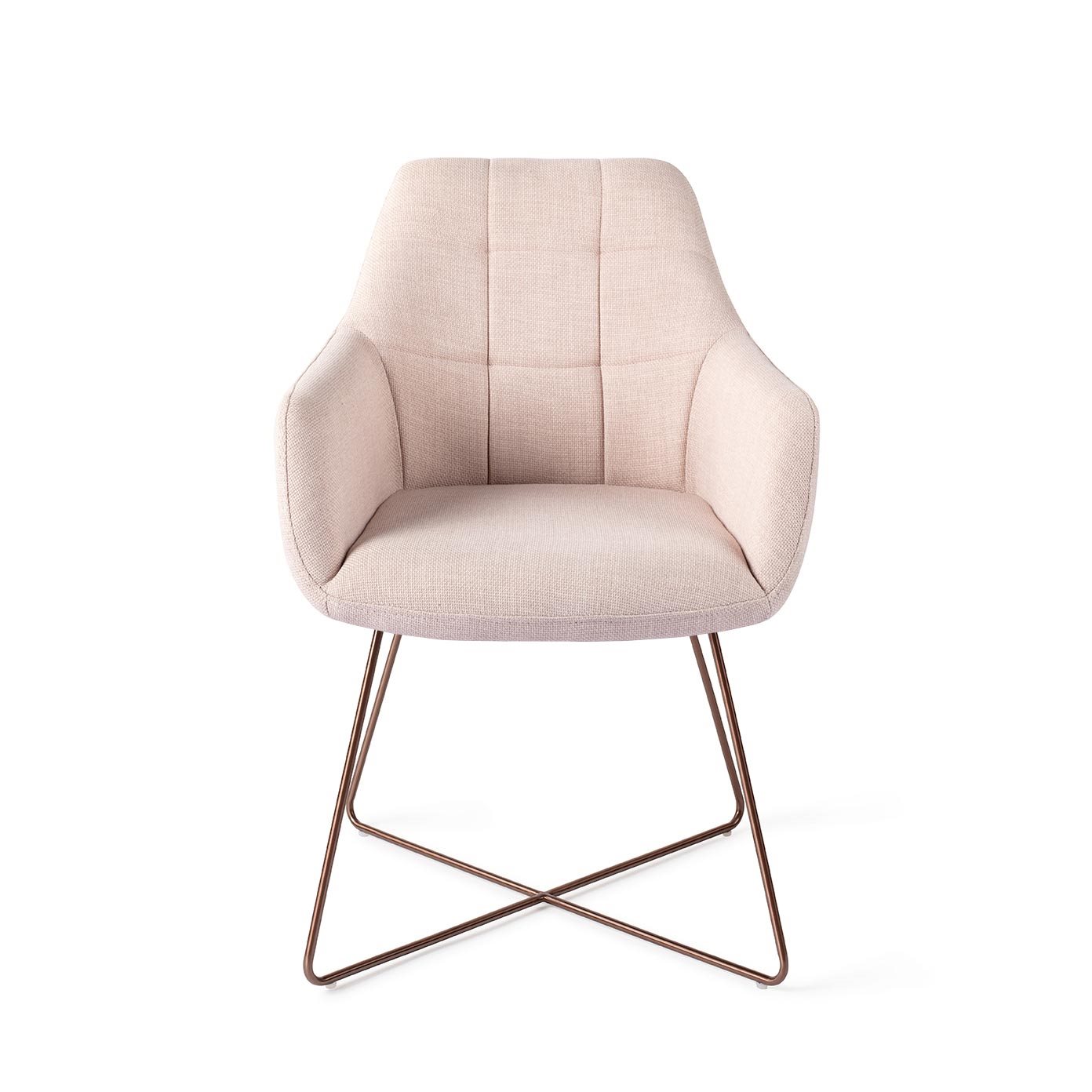 Jesper Home Esszimmerstuhl Noto Petal-Pink Cross Rosa moebelfaktor
