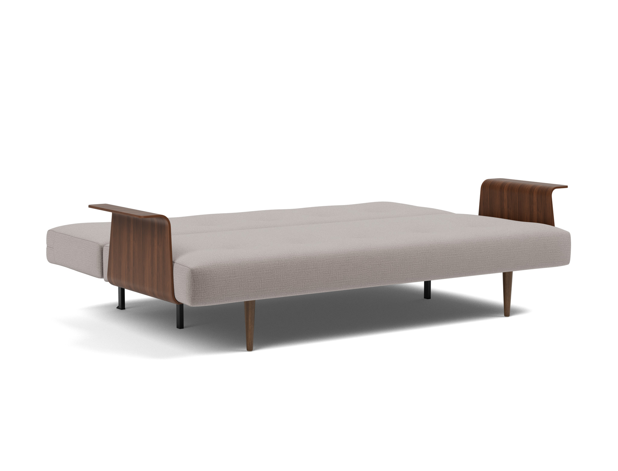 Schlafsofa Recast mit Armlehnen Chenille Esina 418-Truffle