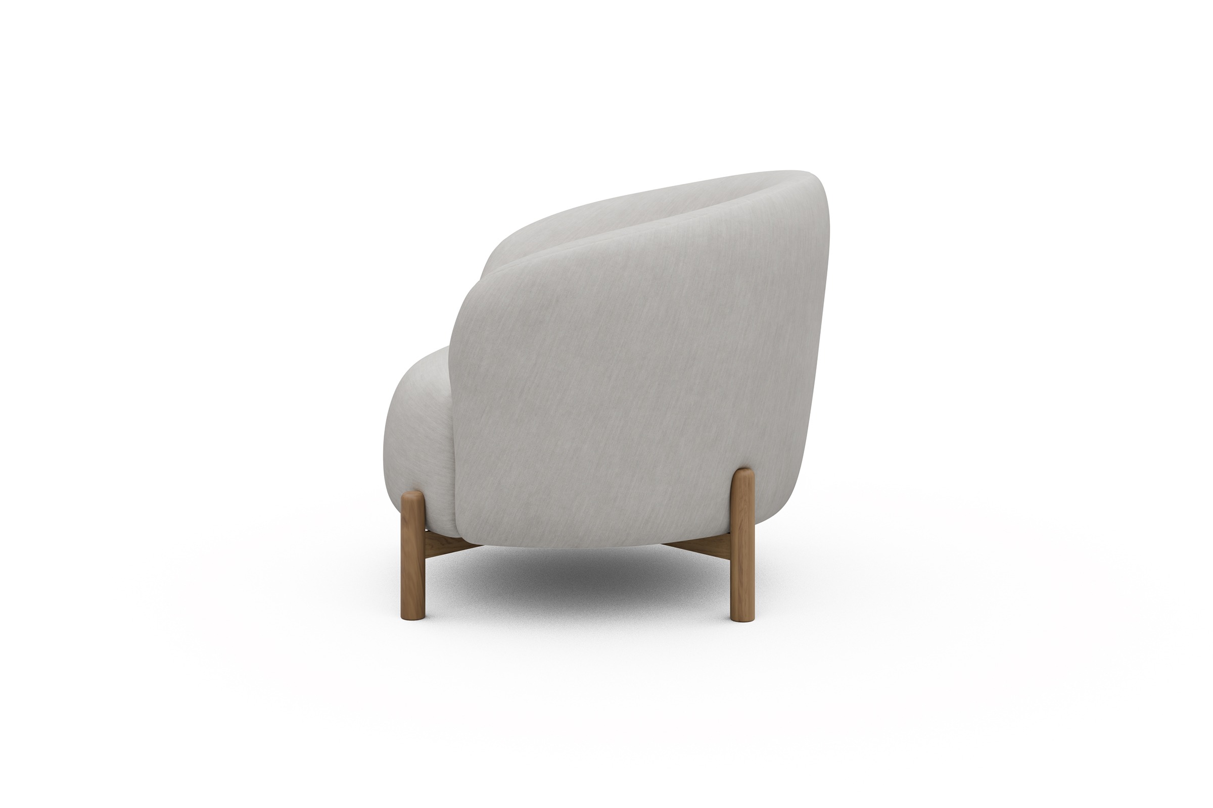 Sessel Ronda Holzbeine Eiche Natur Vivus-Dusty-Off-White