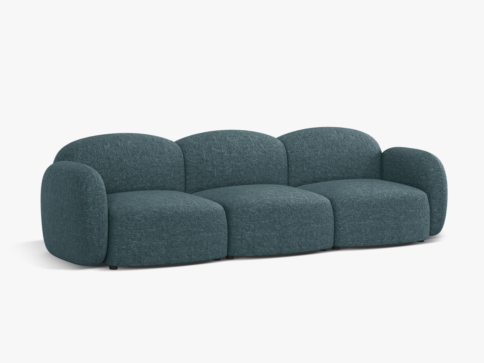 Micadoni Sofa Blair 3-Sitzer Chenille Eden Hellblau