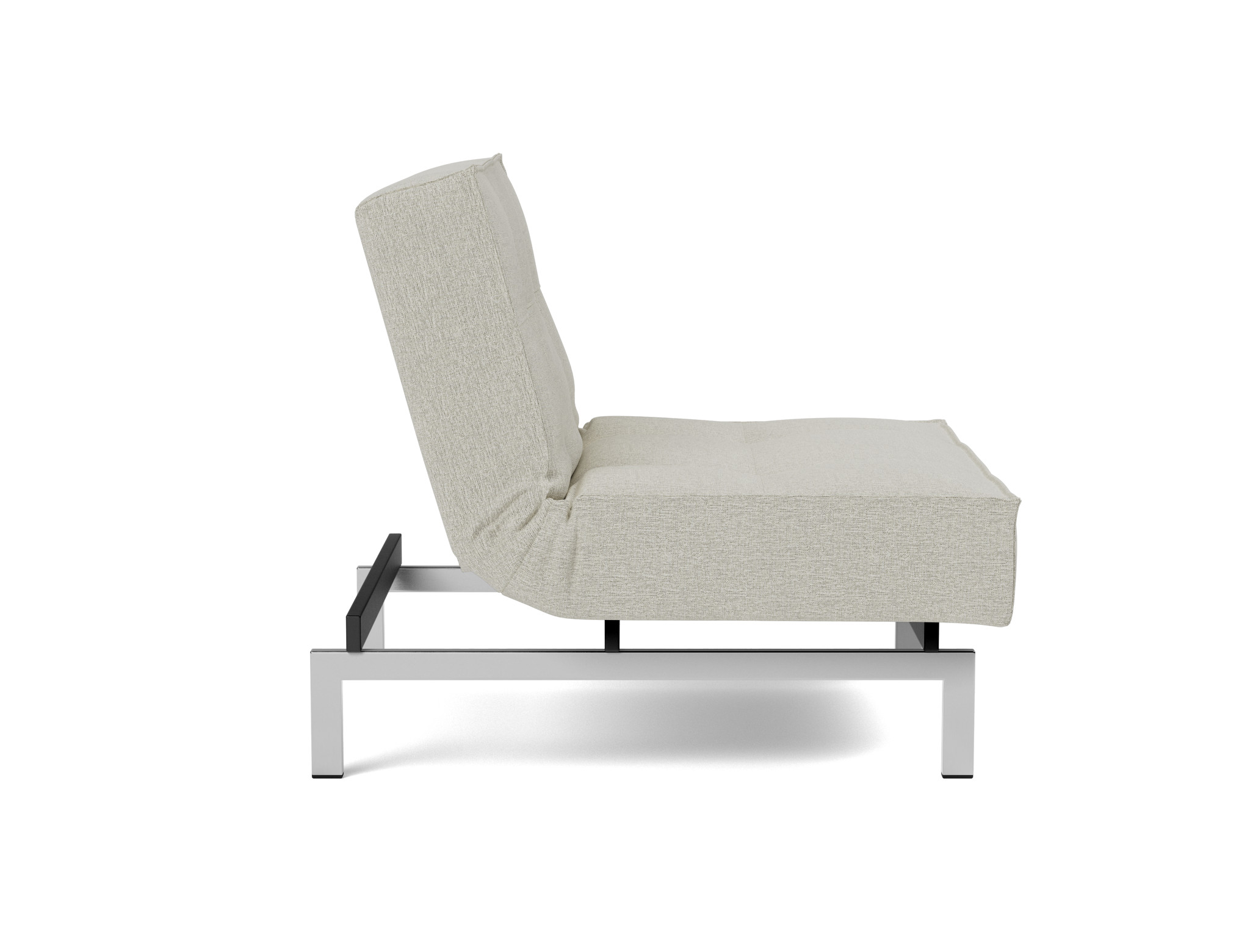 Sessel Splitback Flachgewebe Mixed Dance 527-Natural Beine Chrom
