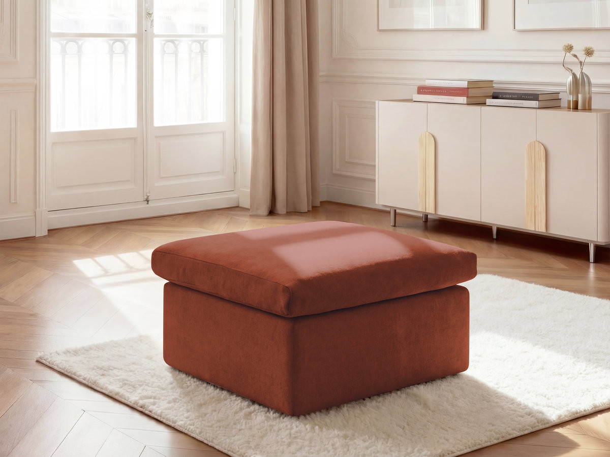 Bobochic Enore Pouf Cordsamt Rot