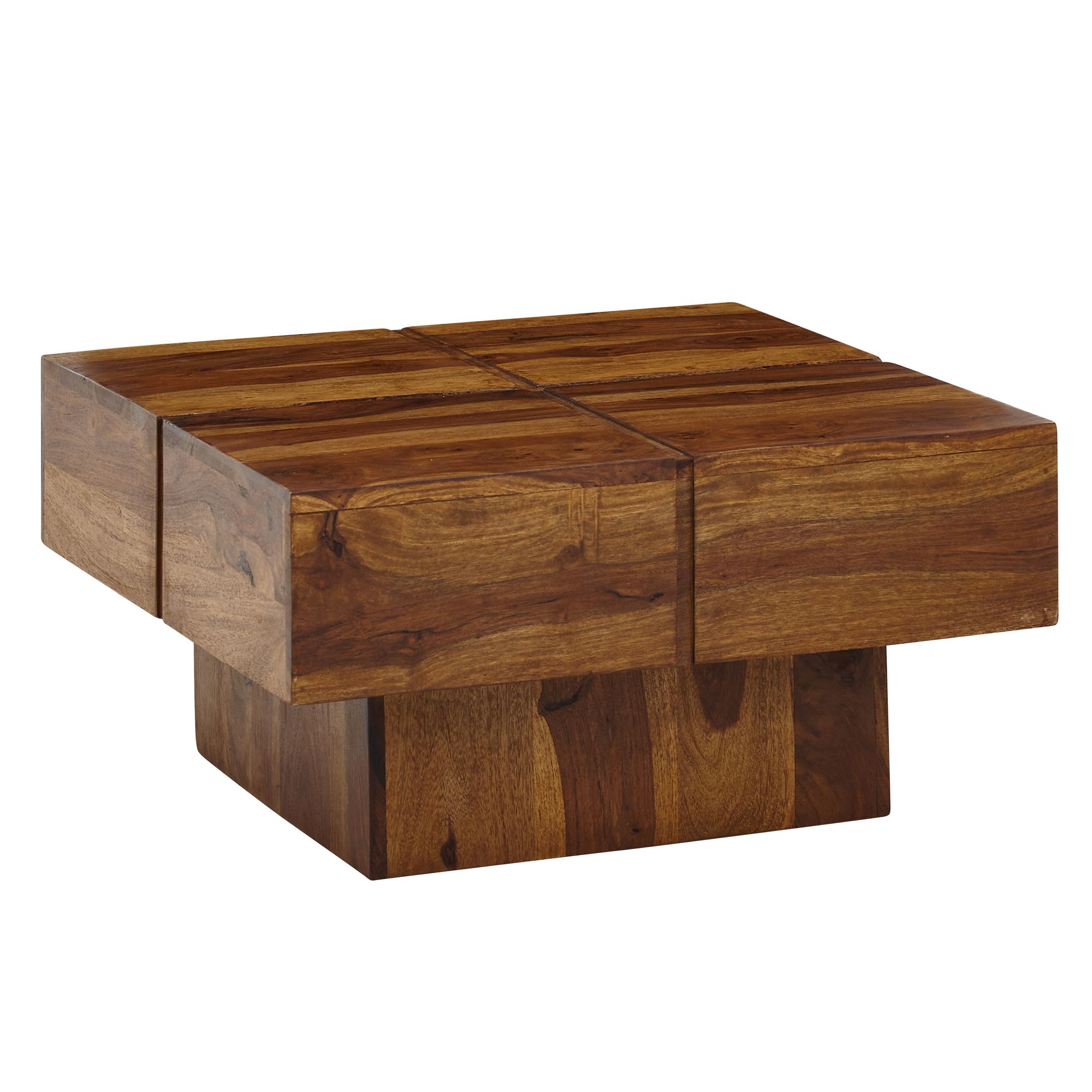 Couchtisch Vestby Massivholz Sheesham 57,5 × 57,5 × 30 cm