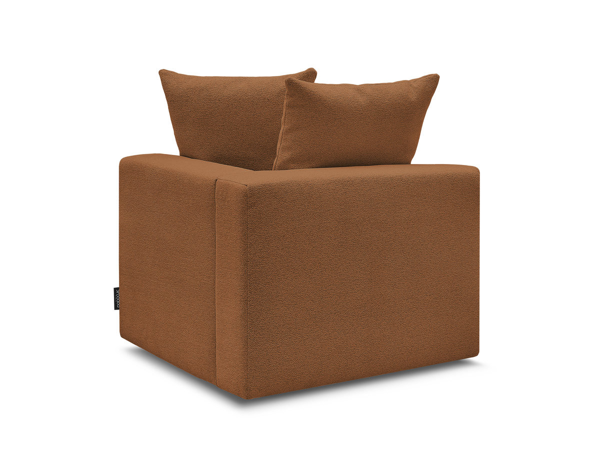 Bobochic Voltaire Eckmodul Melange-Stoff Orange Ecke rechts