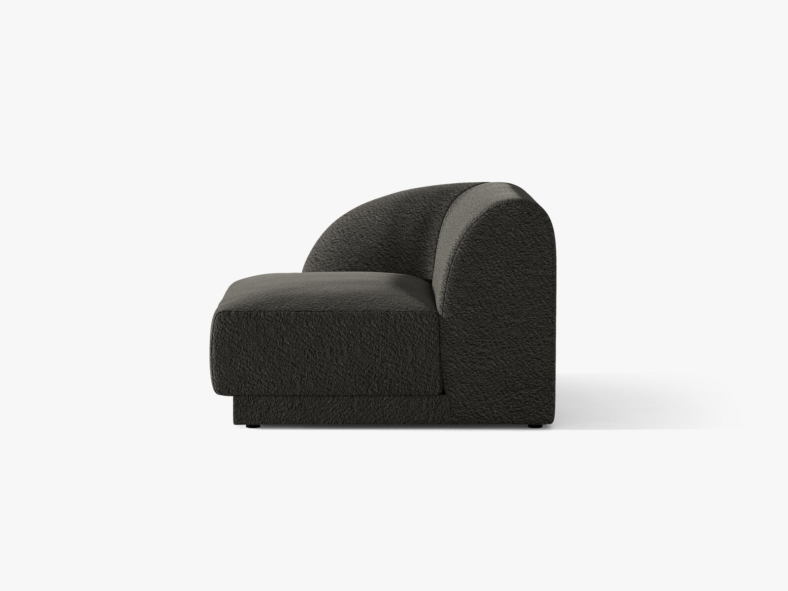 Micadoni Eckmodul Miley 1-Sitzer Boucle Baloo Braun Links