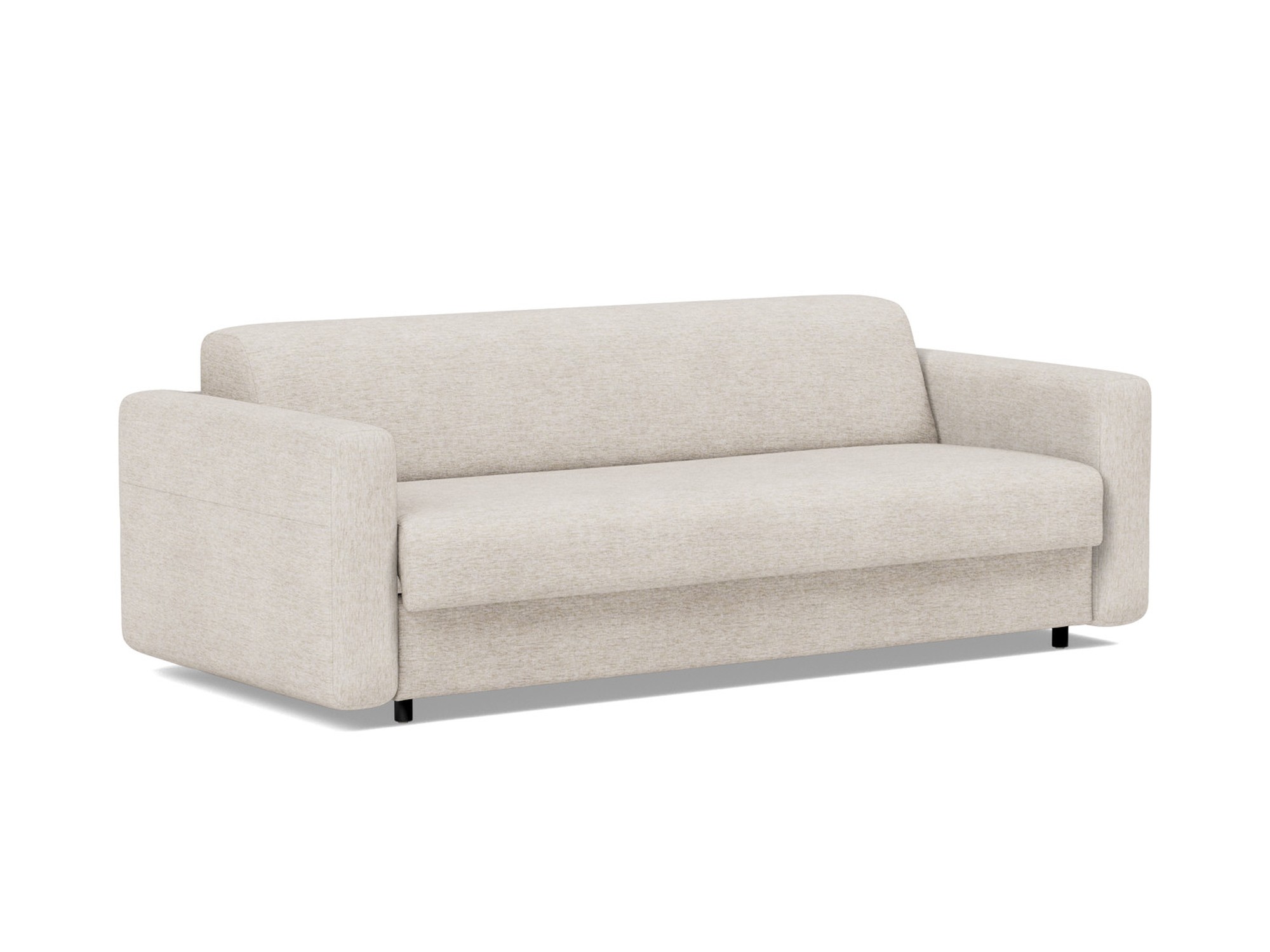 Schlafsofa Killian mit Taschenfederkernmatratze 160 Chenille Yuveno 470-Natural