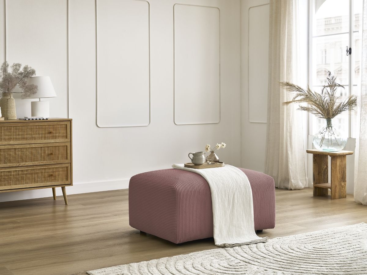 Bobochic Tina Pouf Cordsamt Rosa