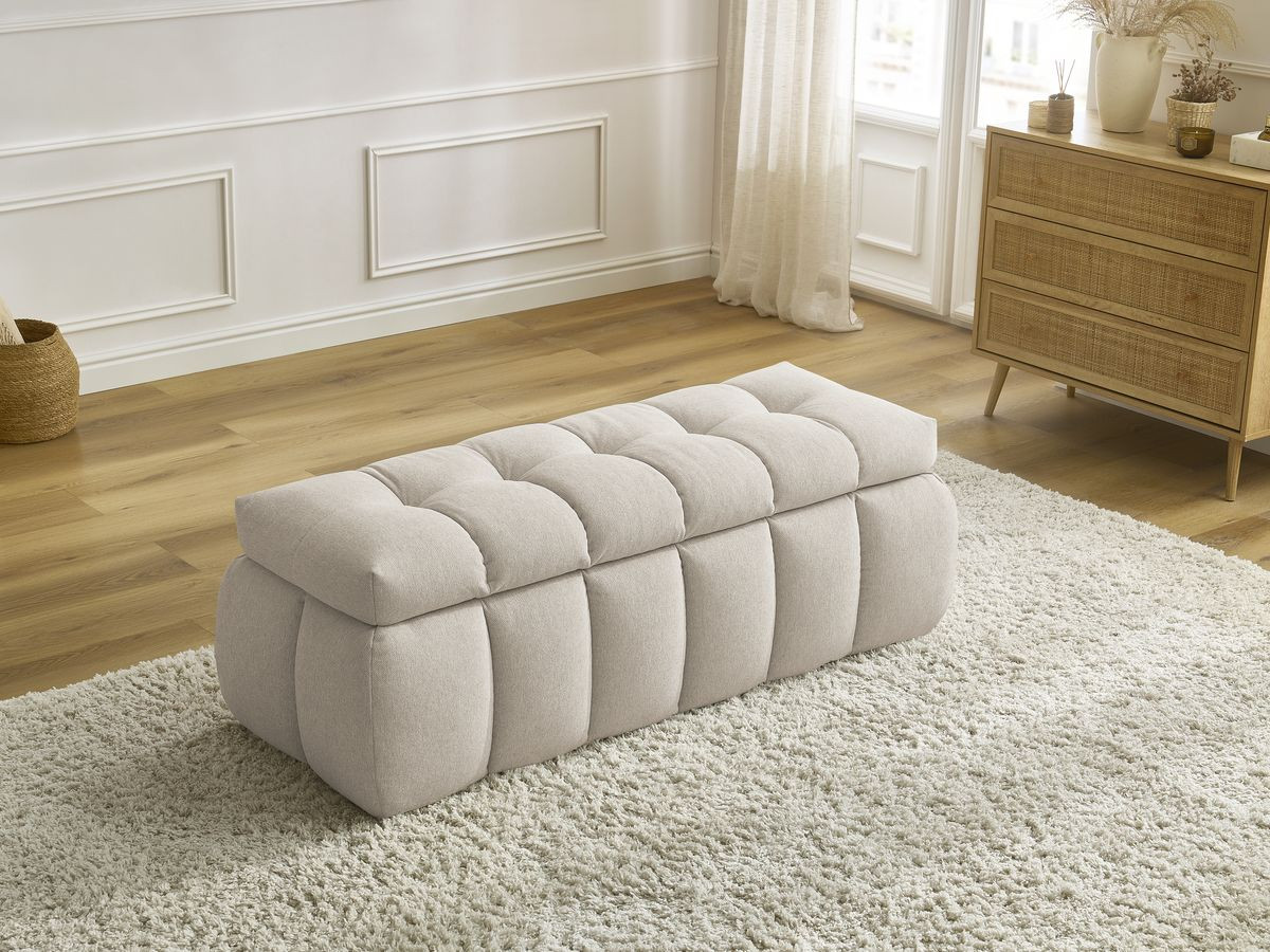 Bobochic Mont-blanc Bettbank Stoff Beige