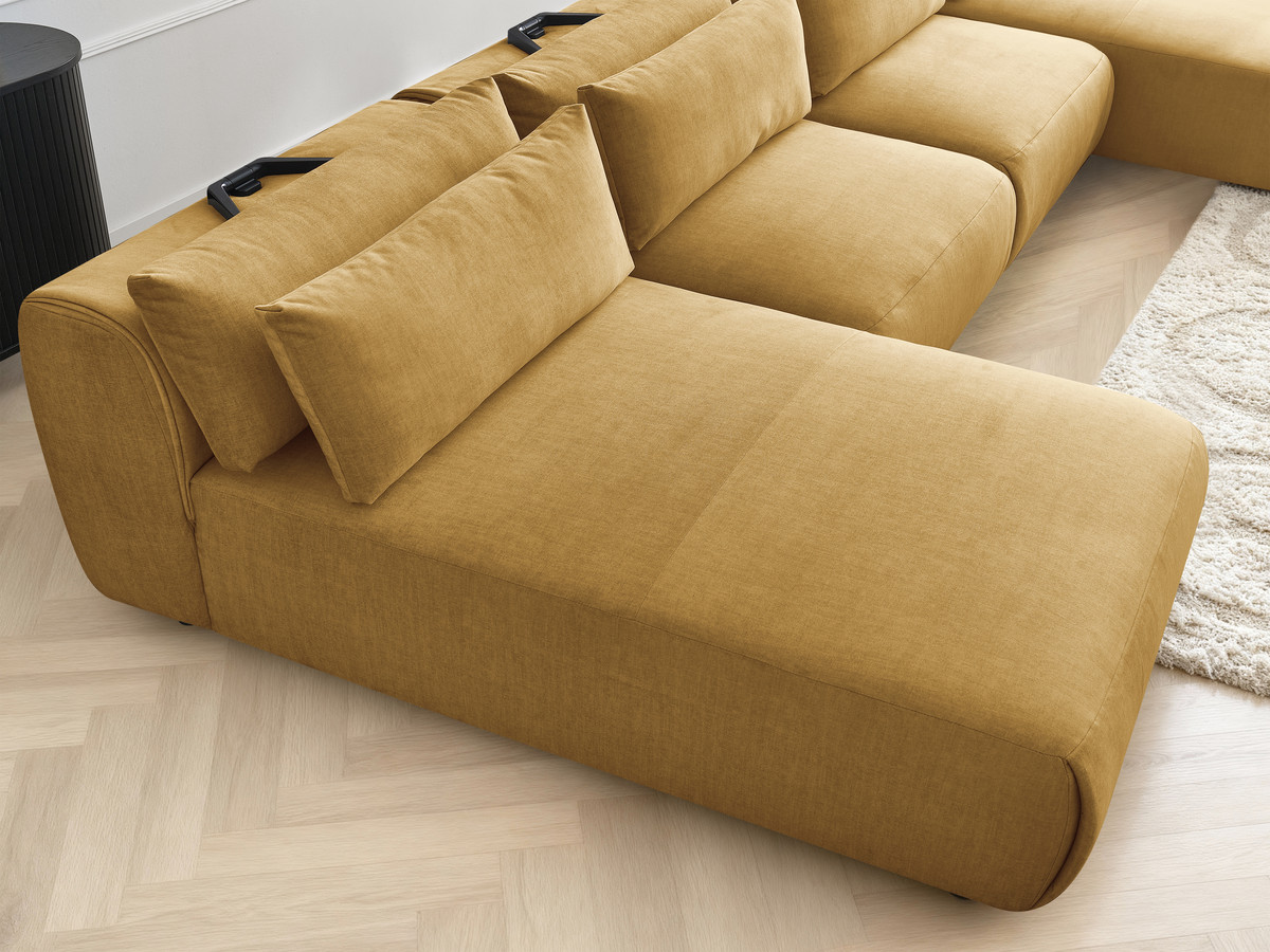 Bobochic Jana Wohnlandschaft Samt Gelb