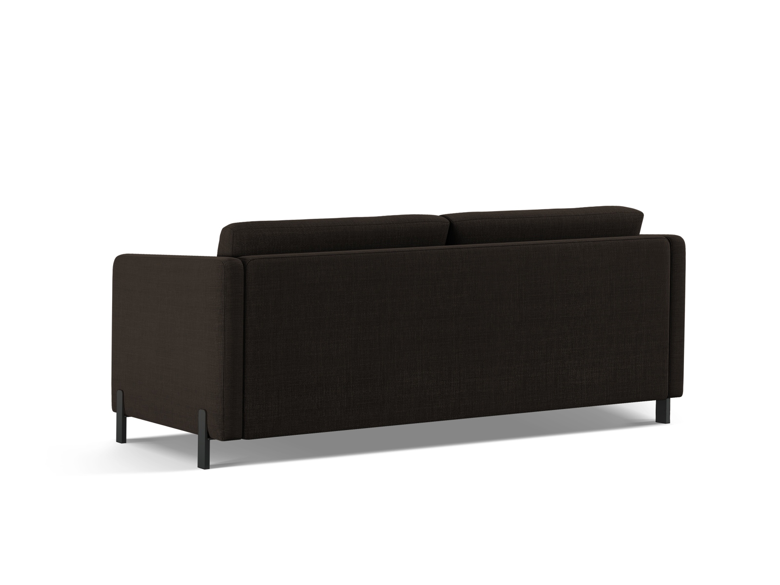 Micadoni Schlafsofa Gloria 3-Sitzer Strukturierter Stoff Dunkelgrau 205x160