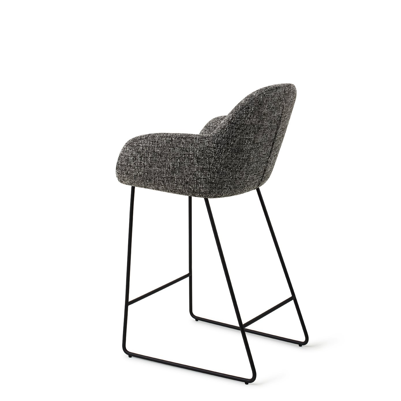 Jesper Home Barhocker Kushi Skyfall Slide Schwarz Barhöhe (75cm)