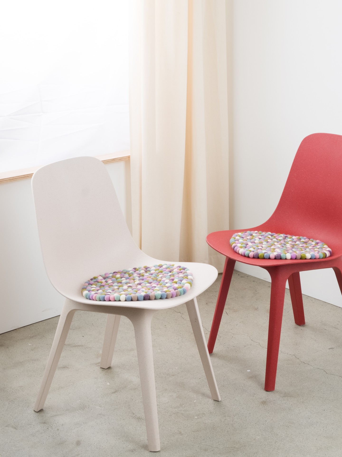 myfelt Greta - Filzkugel Sitzauflage rund