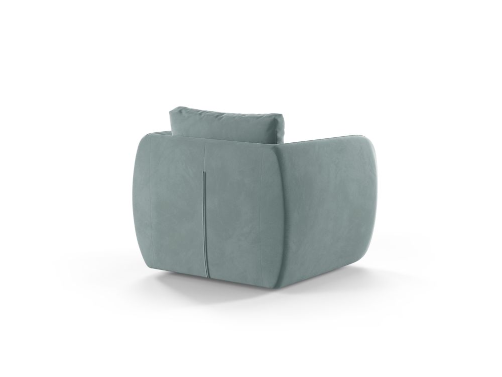 Cosmopolitan Design Sessel Nimes Samt Casino Hellblau