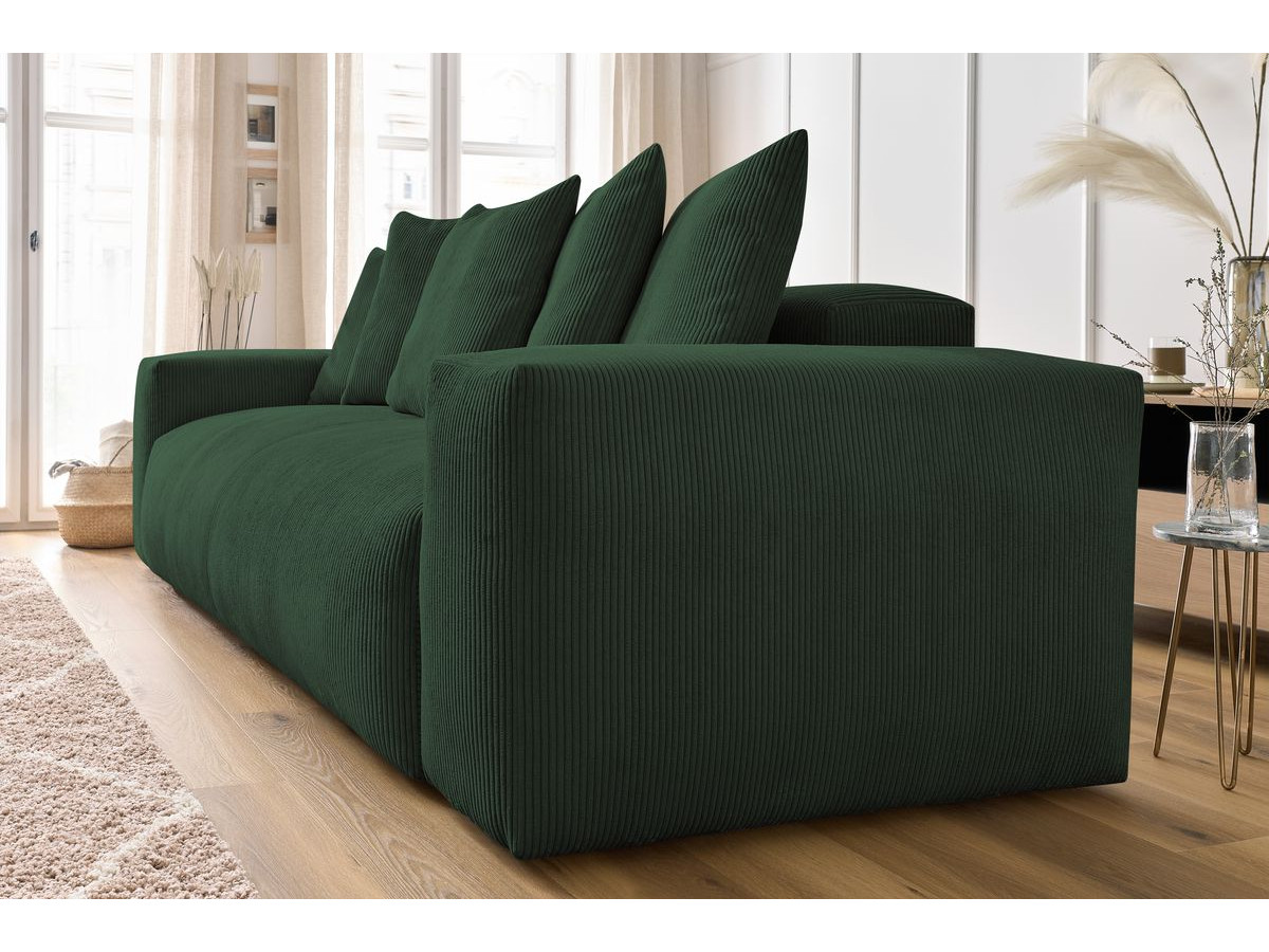 Bobochic Voltaire Sofa 3-Sitzer 280 × 124 cm Cordsamt Grün