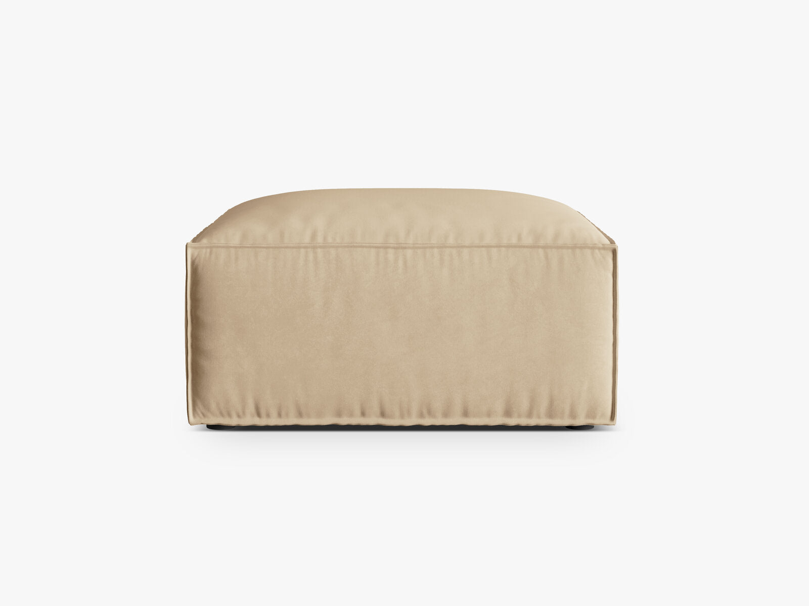 Micadoni Hocker Nuria 1-Sitzer Samt Nude