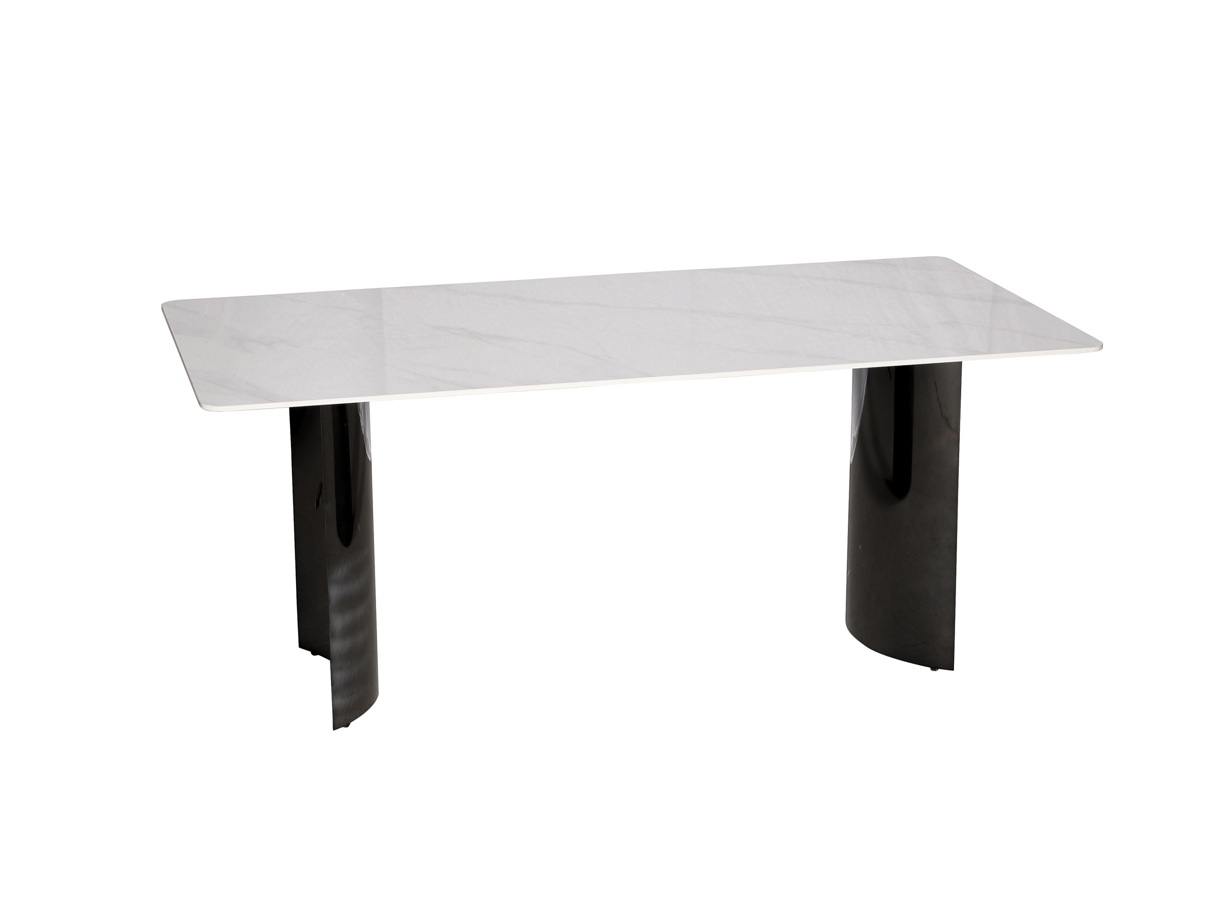 Livin Hill Esstisch 180cm Modig Schwarze Beine, weiße Tischplatte M91