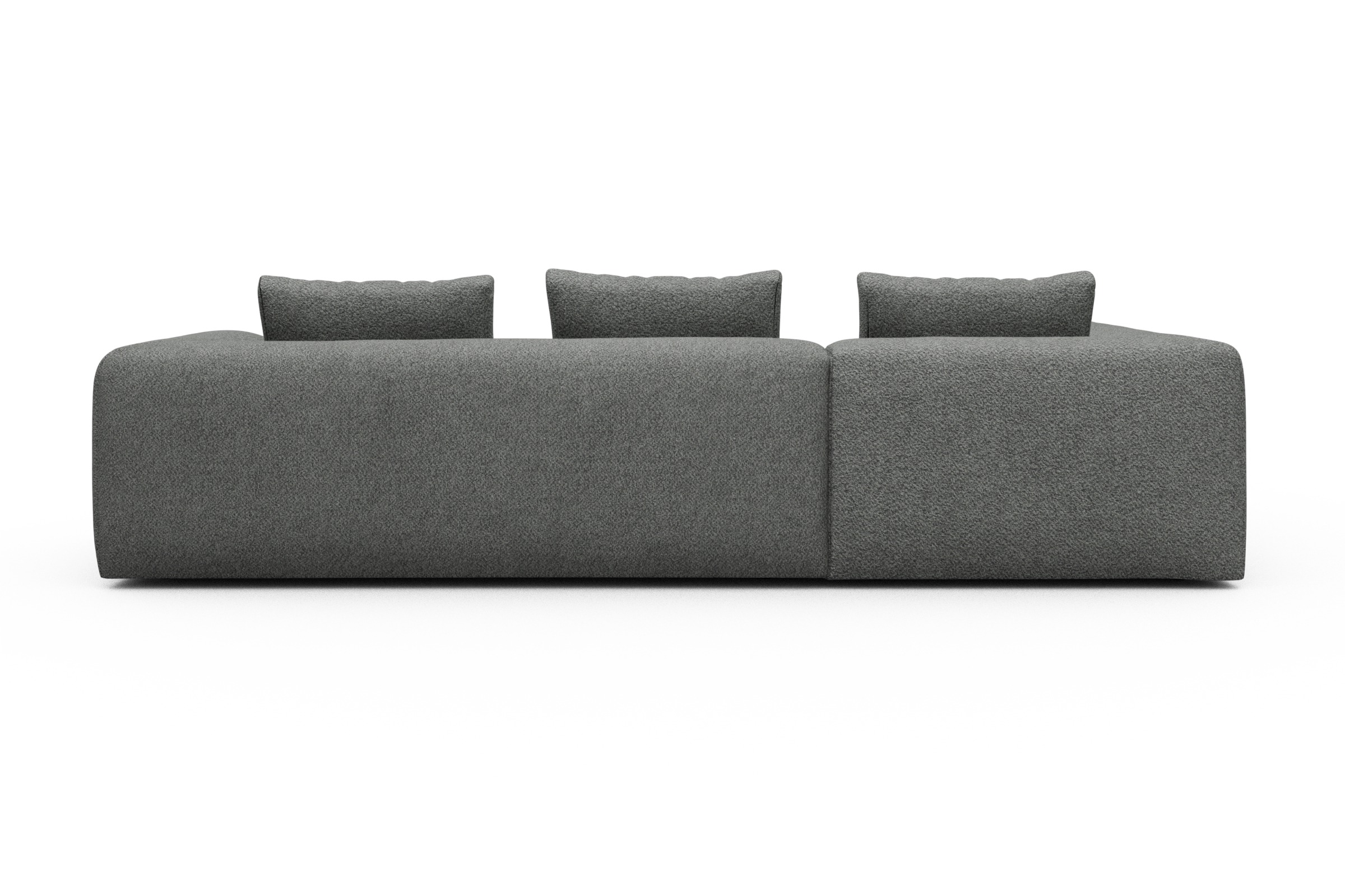 Ecksofa Fred Relax-Ecke links mit 2,5-Sitzer Vanora-Warm-Grey
