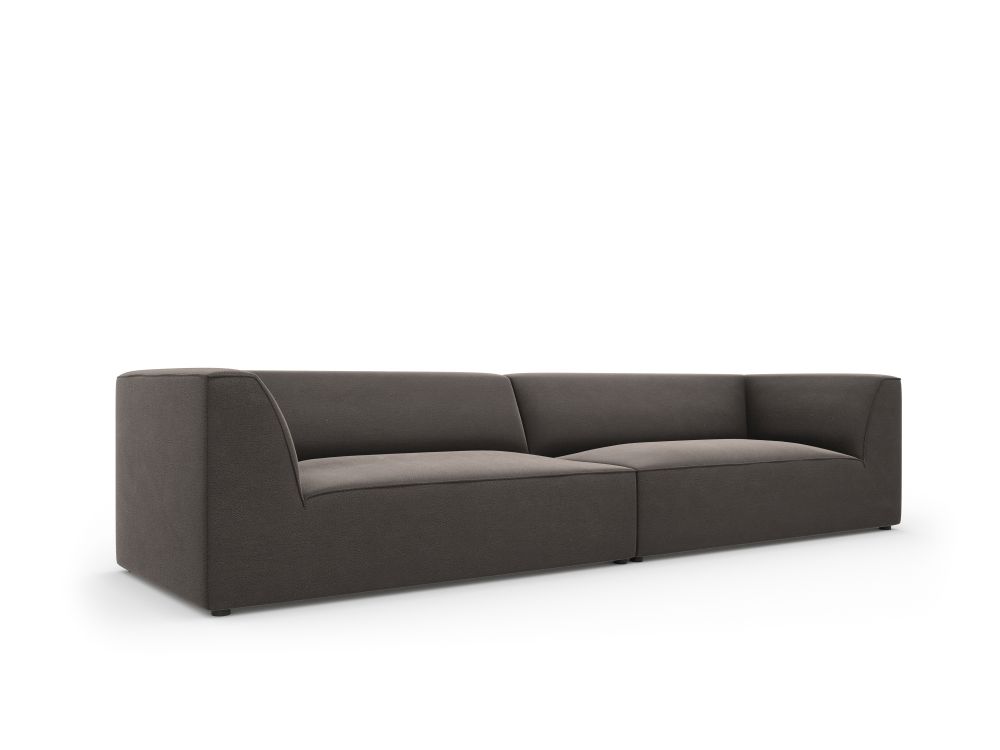 Cosmopolitan Design Sofa Siena 4-Sitzer Samt Salvador Dunkelgrau