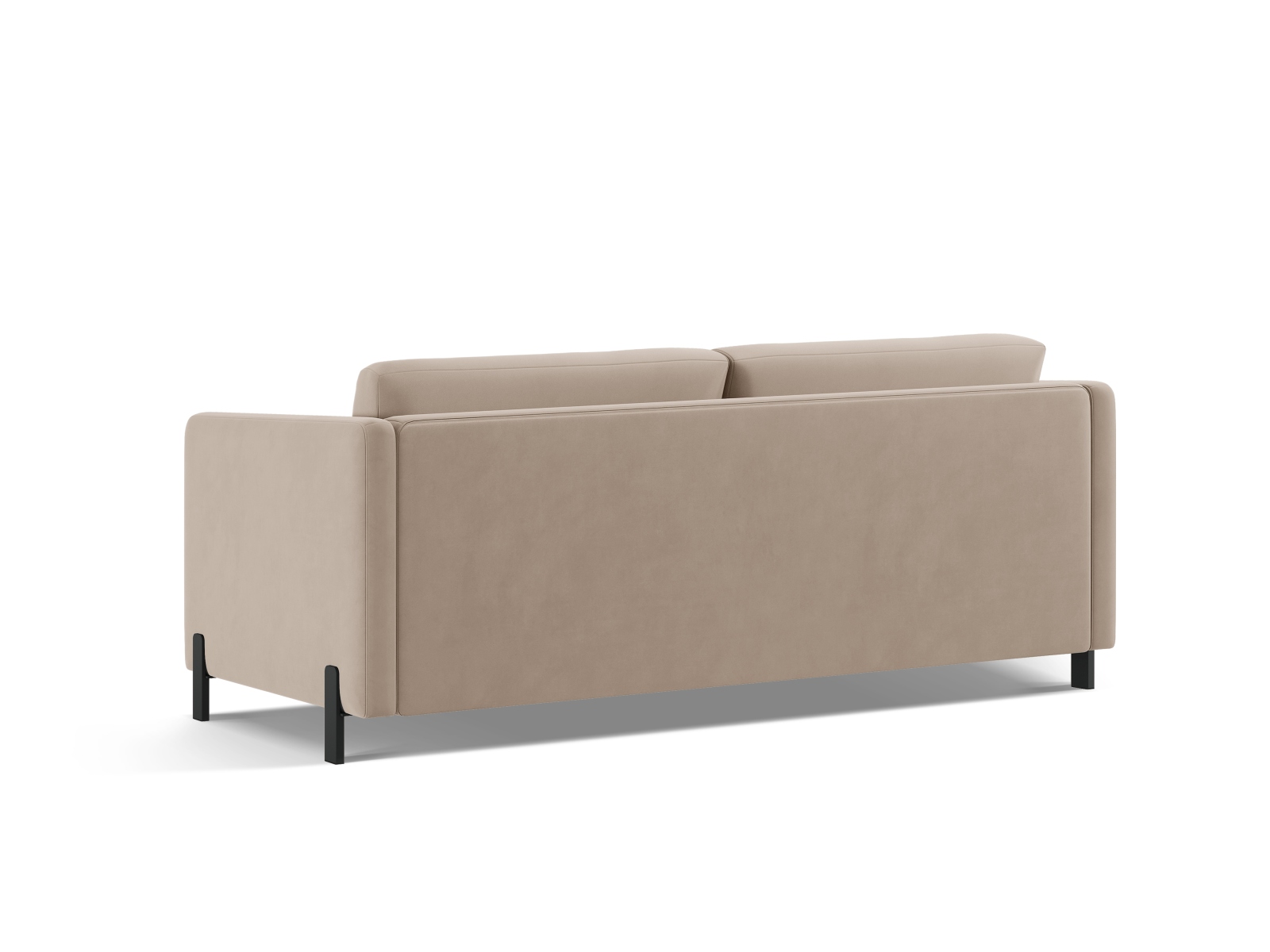 Micadoni Schlafsofa Gloria 2-Sitzer Samt Salvador Beige