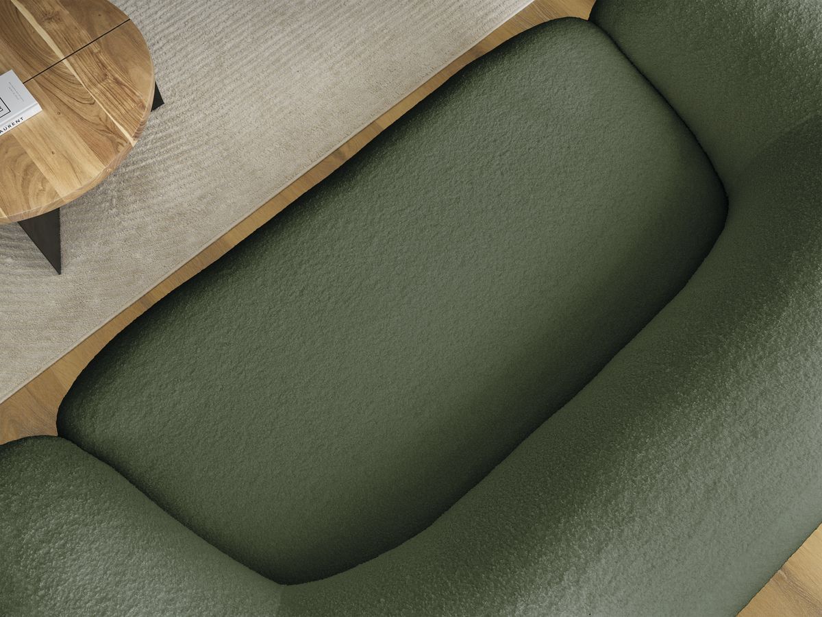 Bobochic Elina Sofa 2-Sitzer Bouclé-Stoff Grün