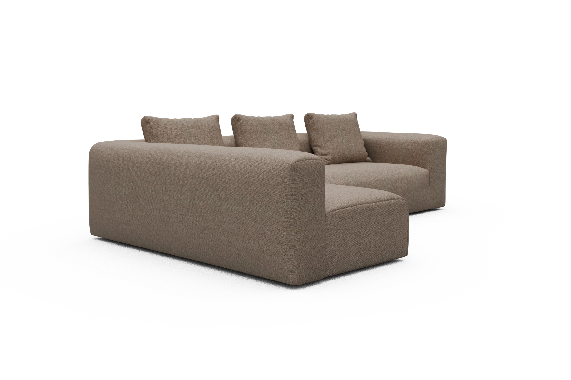 Ecksofa Fred 2x 2,5-Sitzer links offen Sama-Antelope