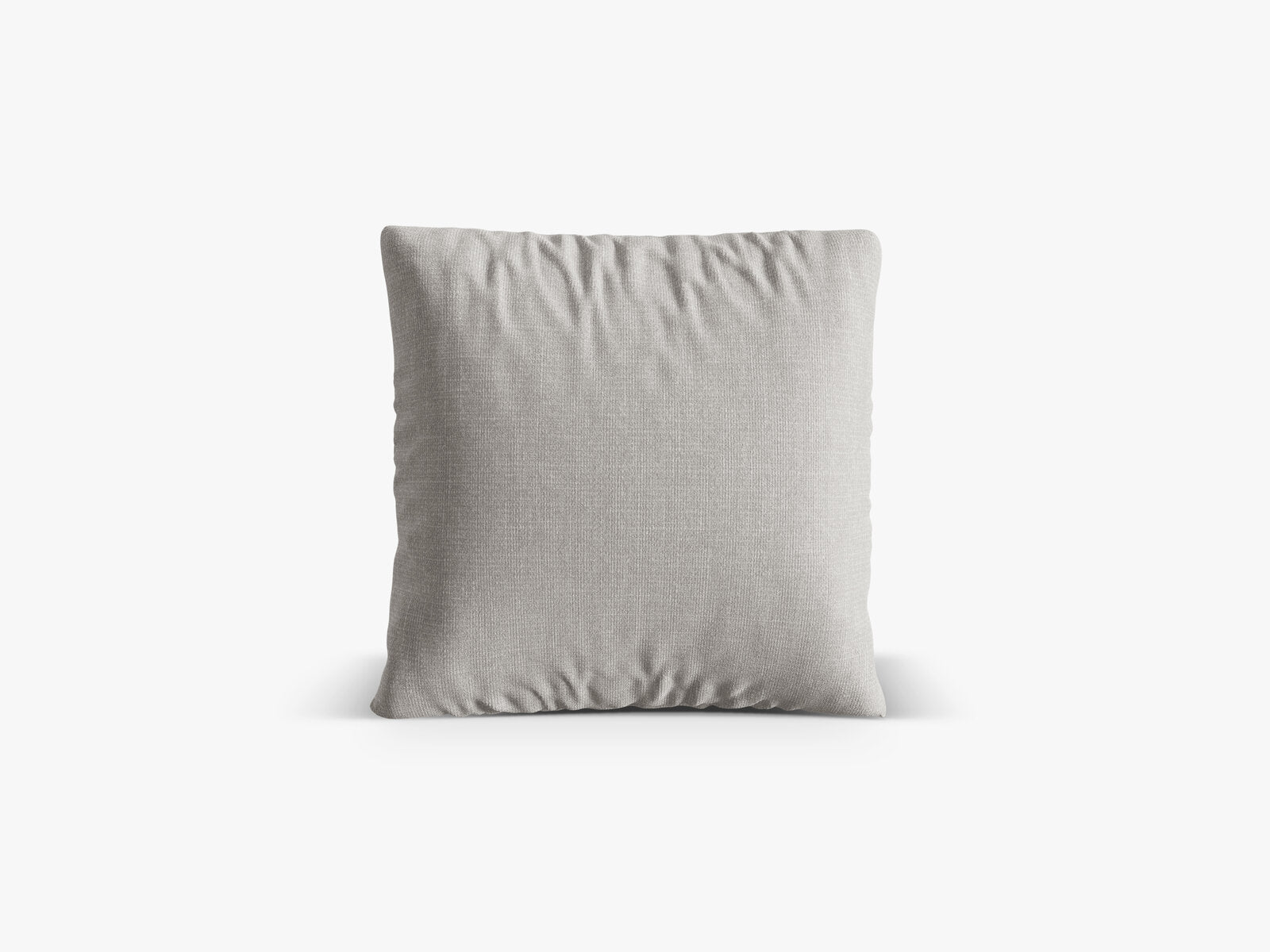 Micadoni Kissen Nuria Strukturierter Stoff Hellgrau 50x50x19