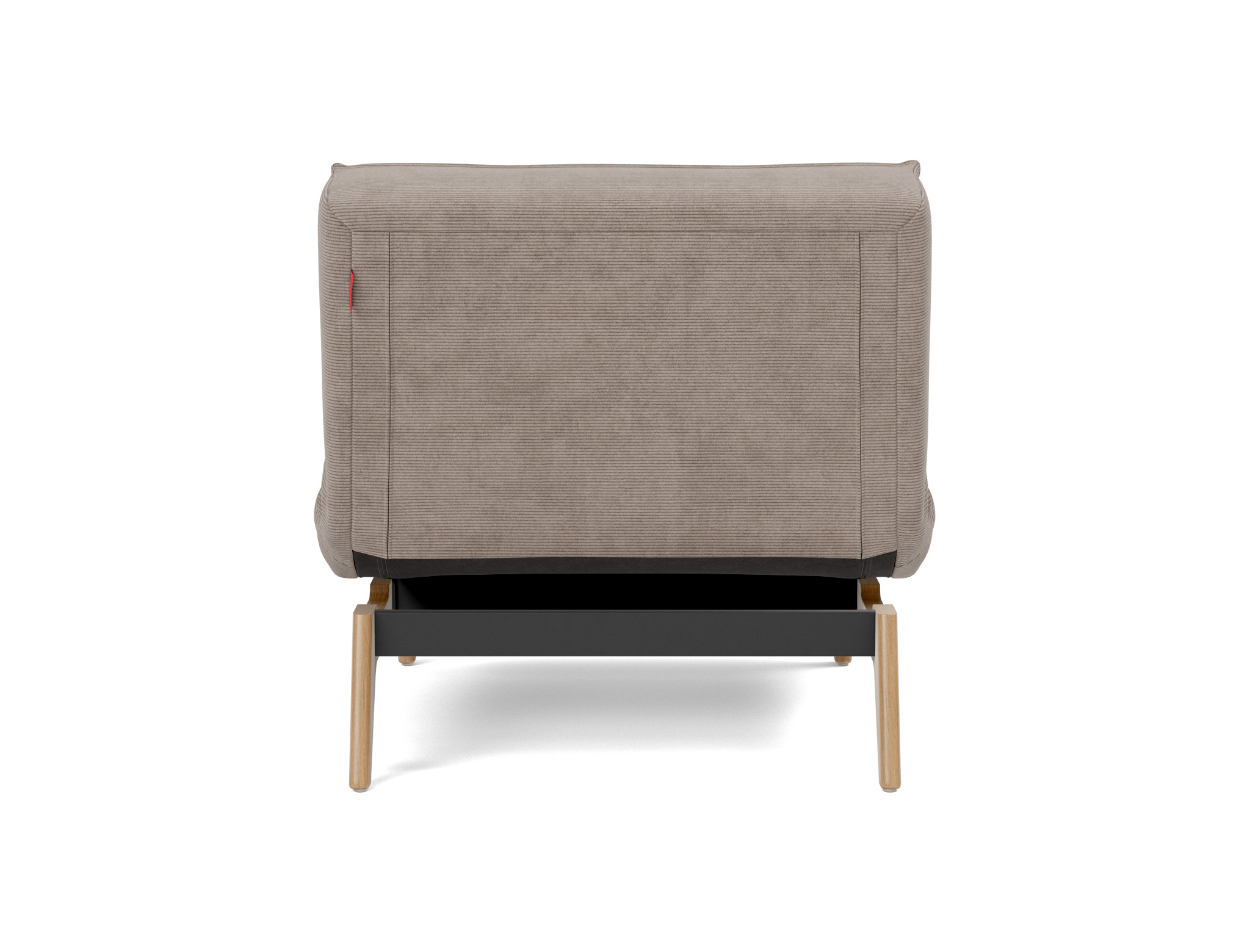 Sessel Splitback Kord Cordufine 318-Beige Beine Eiche